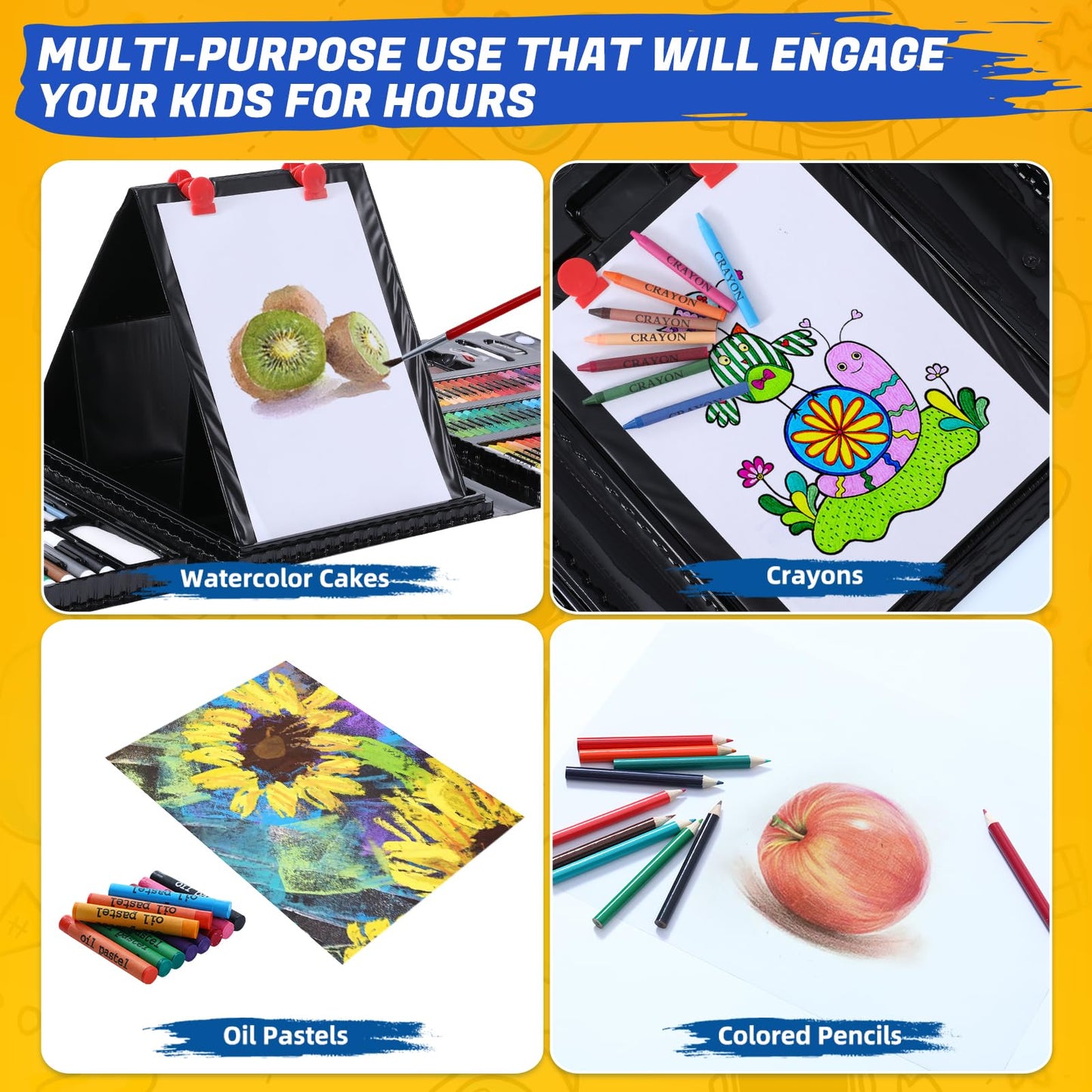 AOTEMOON All-in-One Art Kit – Complete Starter Set for Kids & Teens