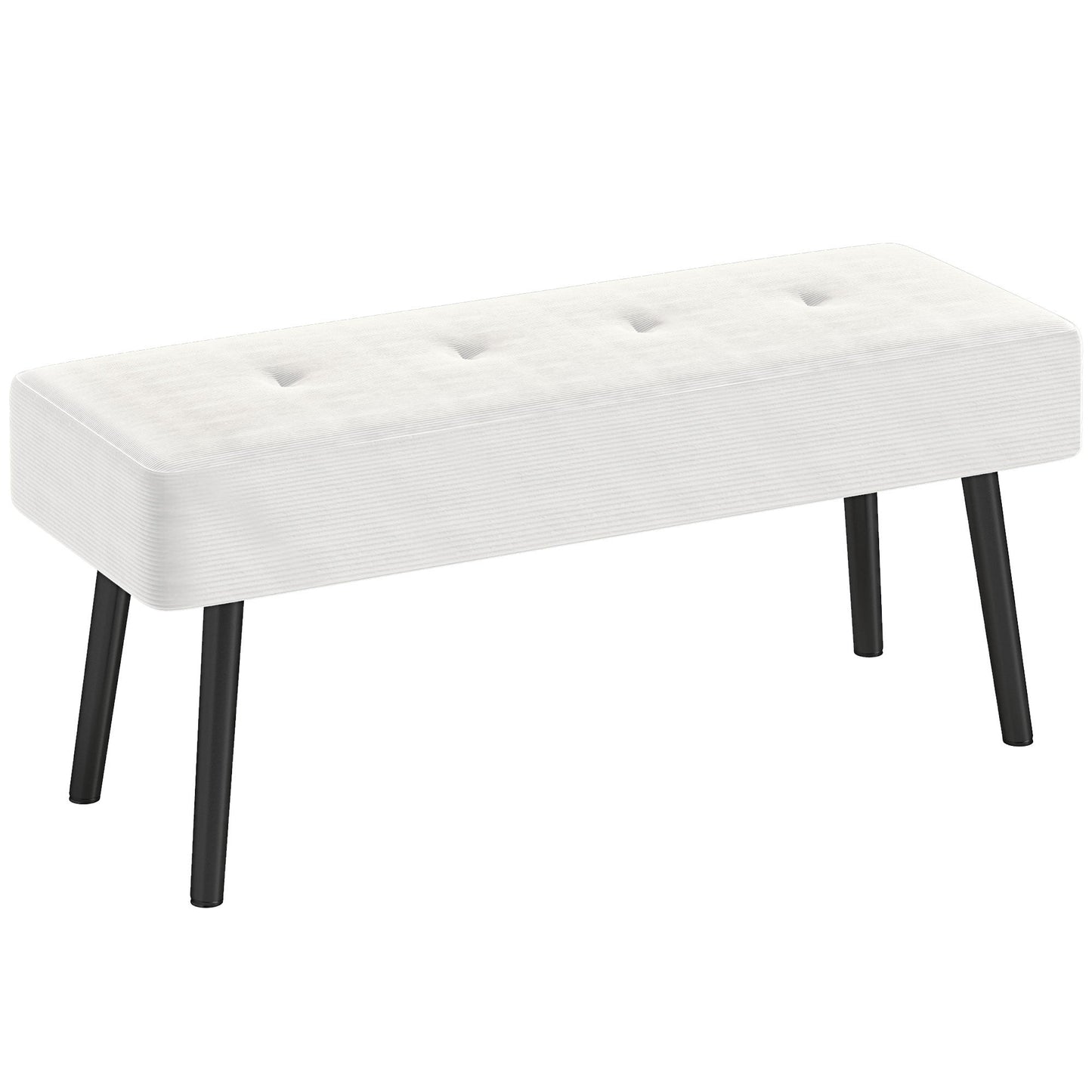 HOMCOM End of Bed Bench with Thick Padding for Entryway