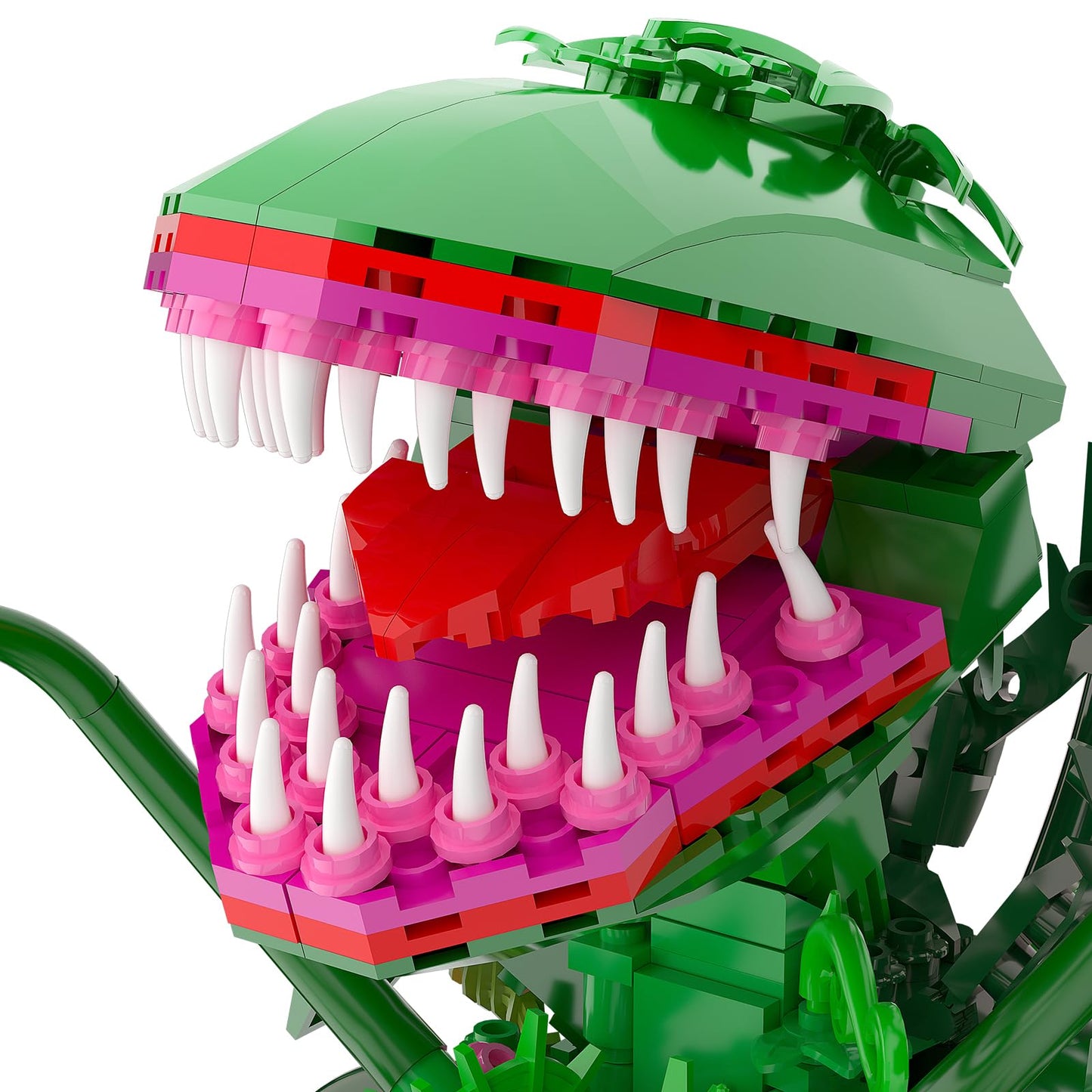 aphaio Audrey II Piranha Plant Building Set | Open Mouth, Collectible Horror Gift