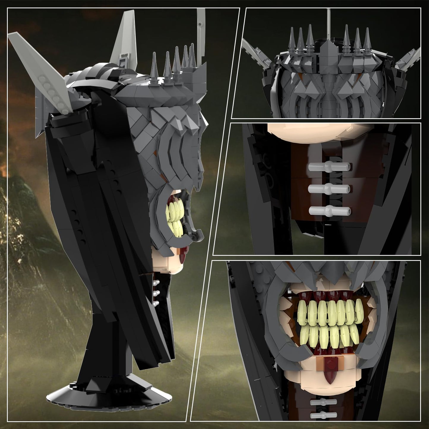 aphaio Lord Mouth of Sauron Building Toy Set – 674 Pieces, Movie Model Figures for Adults & Teens 8-14