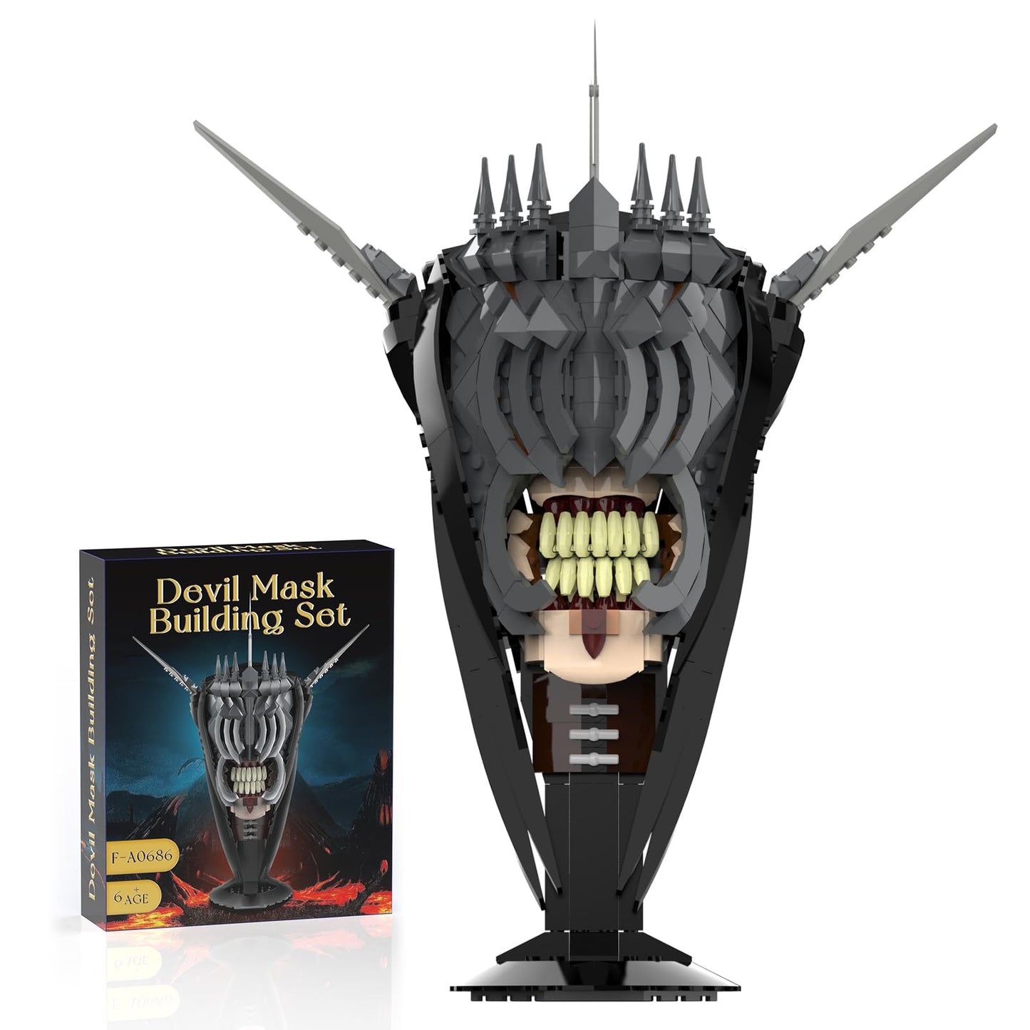 aphaio Lord Mouth of Sauron Building Toy Set – 674 Pieces, Movie Model Figures for Adults & Teens 8-14