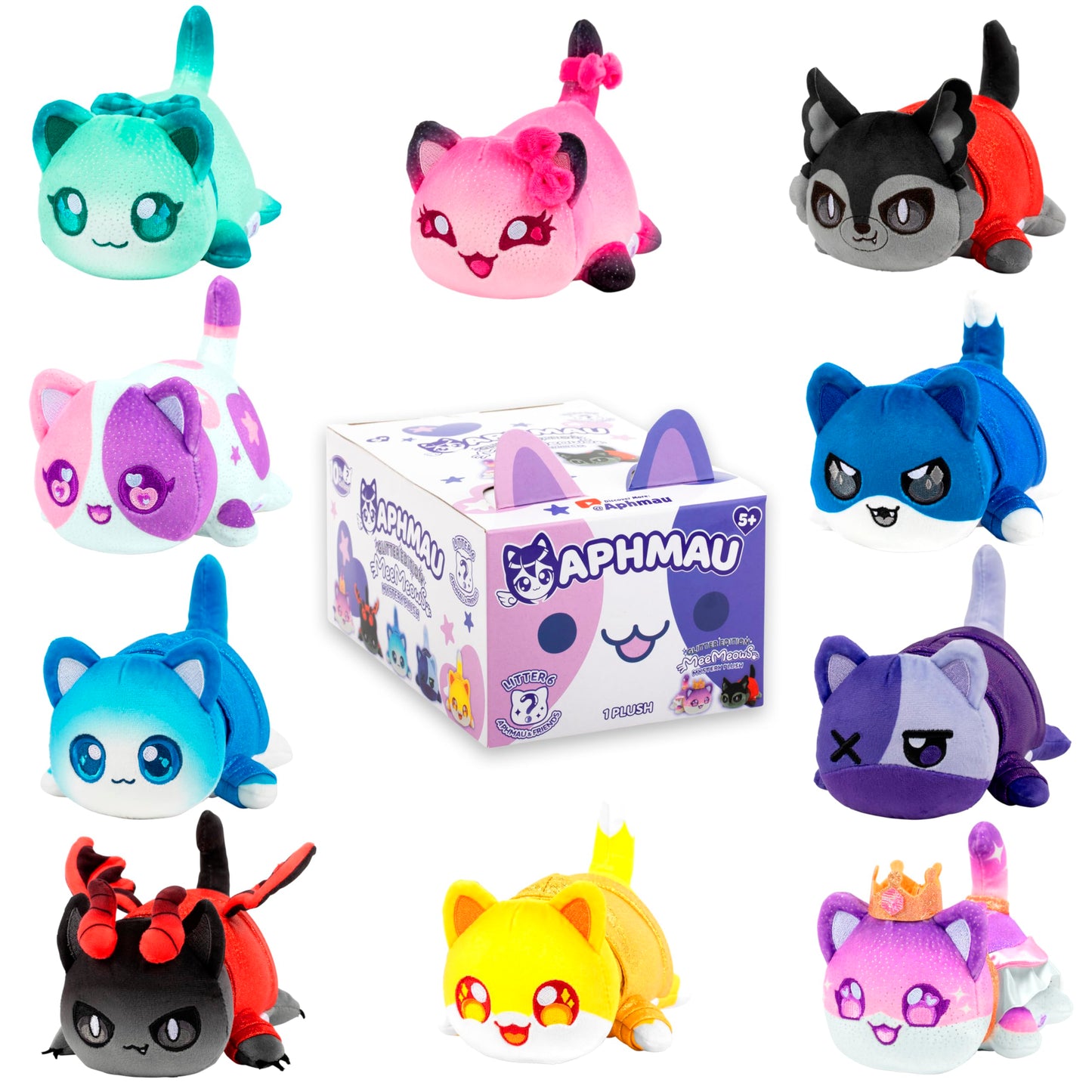 Aphmau 6-inch MeeMeow Mystery Plush – Series 6 | Official Aphmau Merch