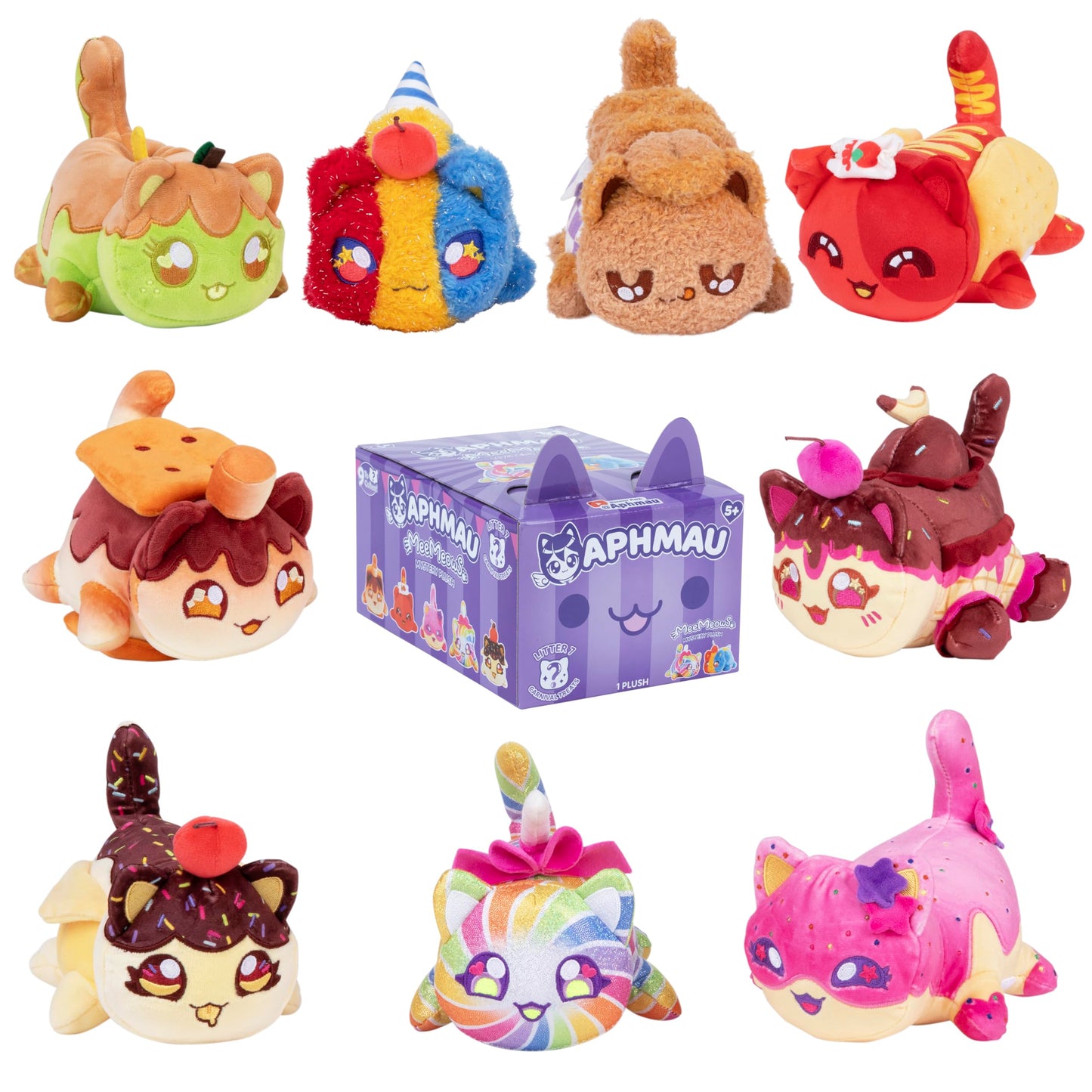 Aphmau 6” MeeMeow Mystery Plush – Series 7 Carnival Treats | Blind Box Official Merch