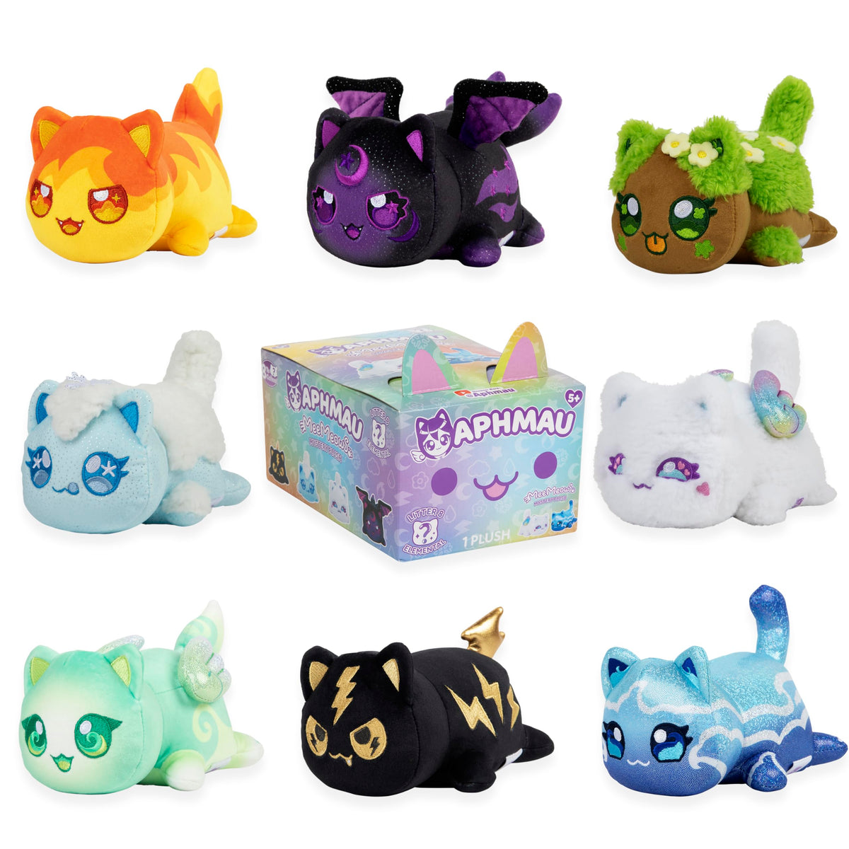 Aphmau MeeMeow 6-Inch Mystery Plush – Series 8 Elemental Blind Box | Official Aphmau Merch