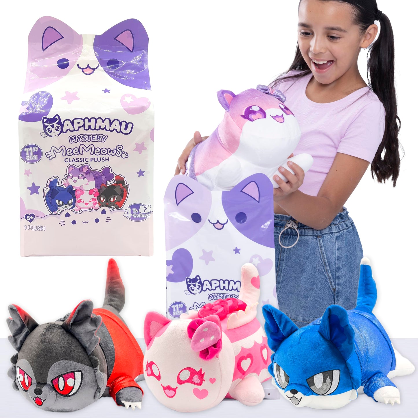 Aphmau MeeMeows 11-inch Classic Mystery Plush – Series 2 Friends (Blind Box Collectible)