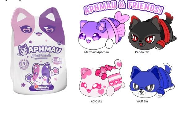 Aphmau MeeMeows 11-inch Classic Mystery Plush – Series 2 Friends (Blind Box Collectible)