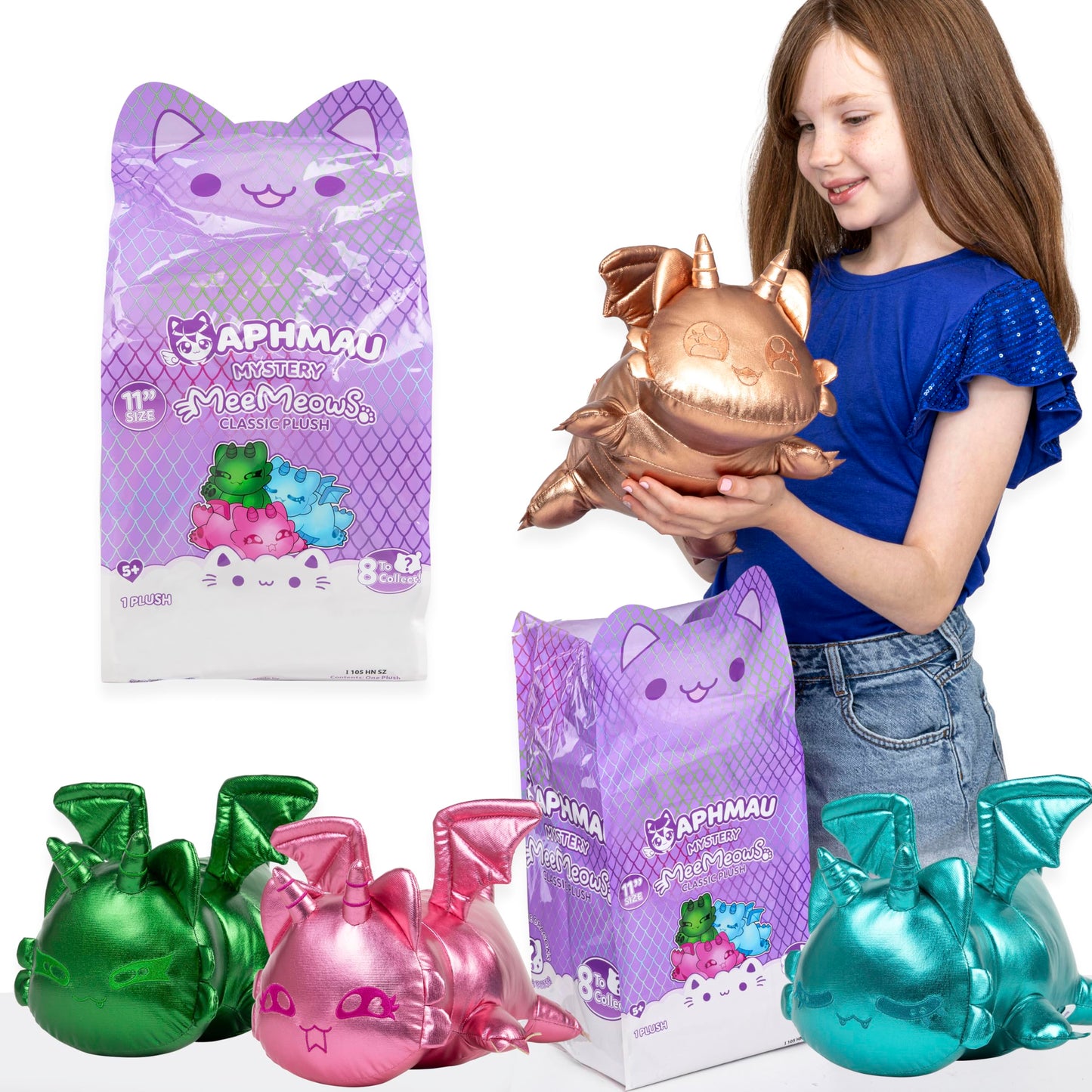 Aphmau MeeMeows 11-inch Classic Dragon Plush – Official Aphmau Merch