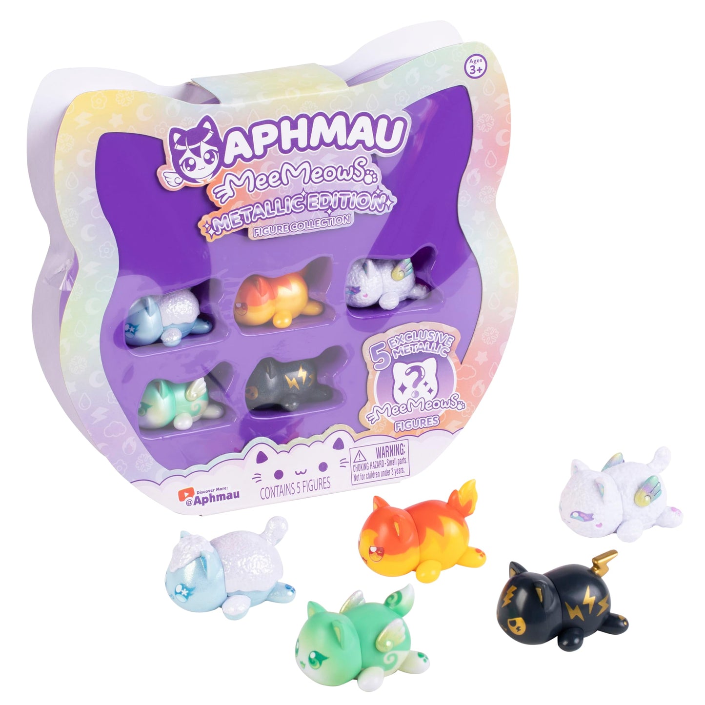 Aphmau Elemental MeeMeow Figures Multi-Pack – Metallic Edition | Official Aphmau Merch