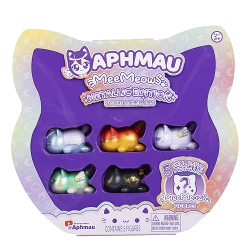 Aphmau Elemental MeeMeow Figures Multi-Pack – Metallic Edition | Official Aphmau Merch