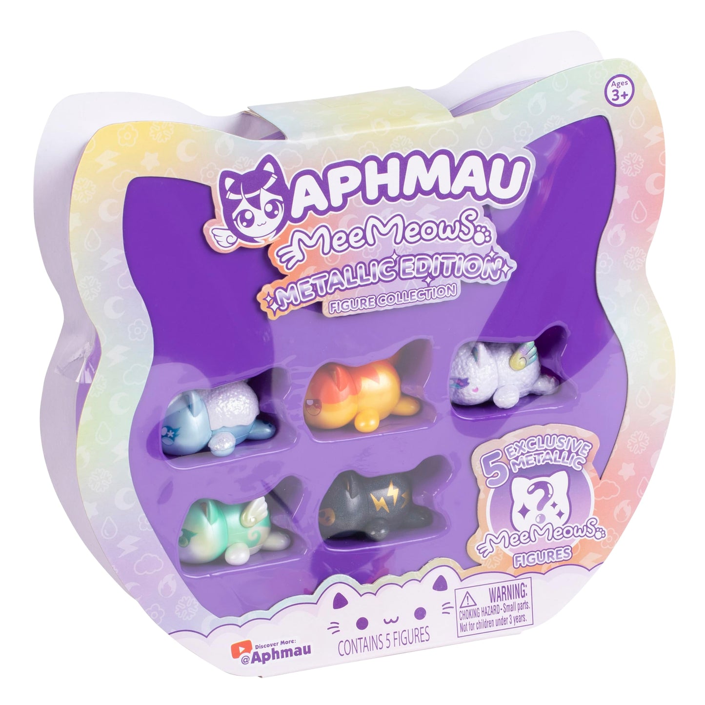 Aphmau Elemental MeeMeow Figures Multi-Pack – Metallic Edition | Official Aphmau Merch