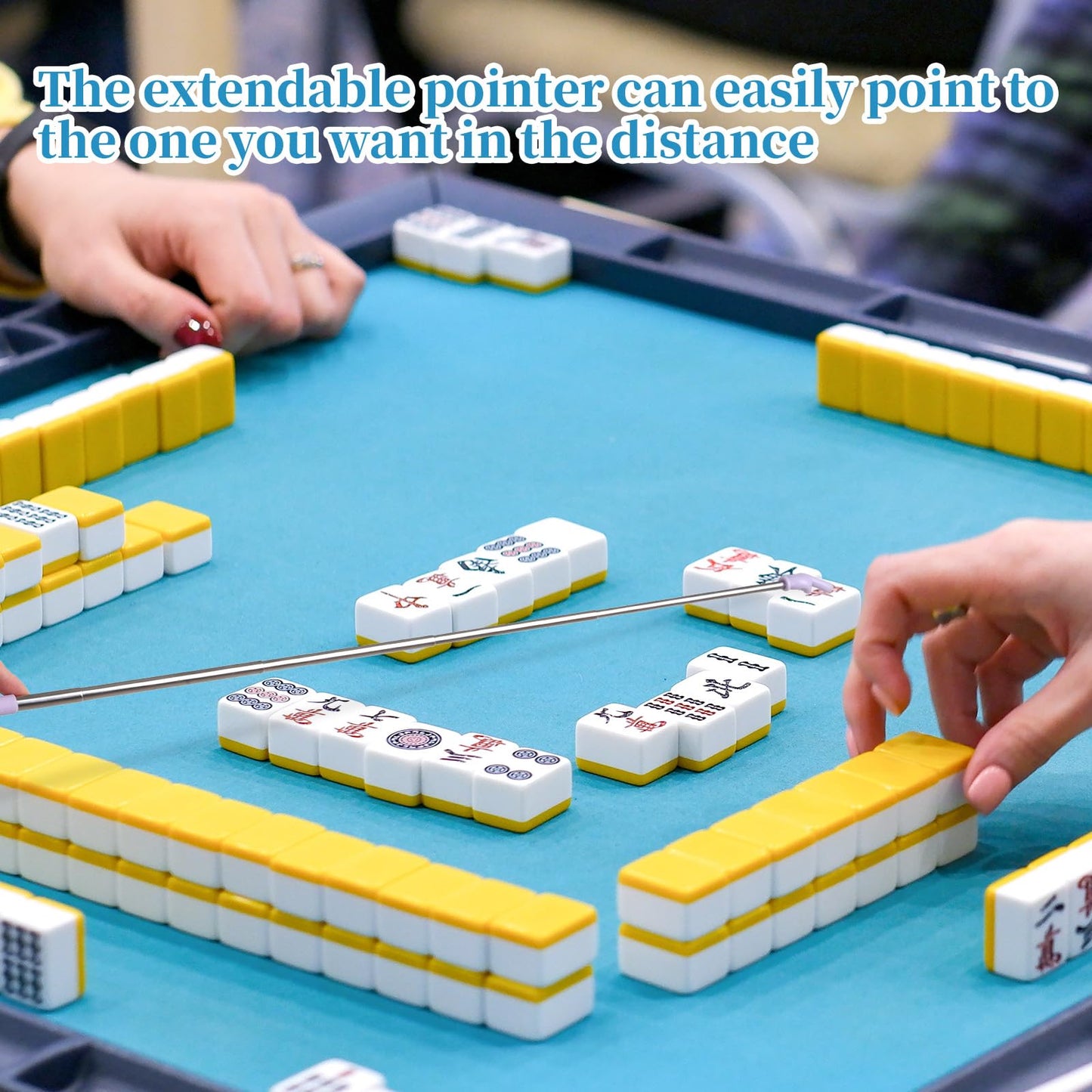 Aphumedc Mahjong Tile Takers 4 Pcs – Scalable Tile Grabbers for Mahjong, Game Nights & Travel