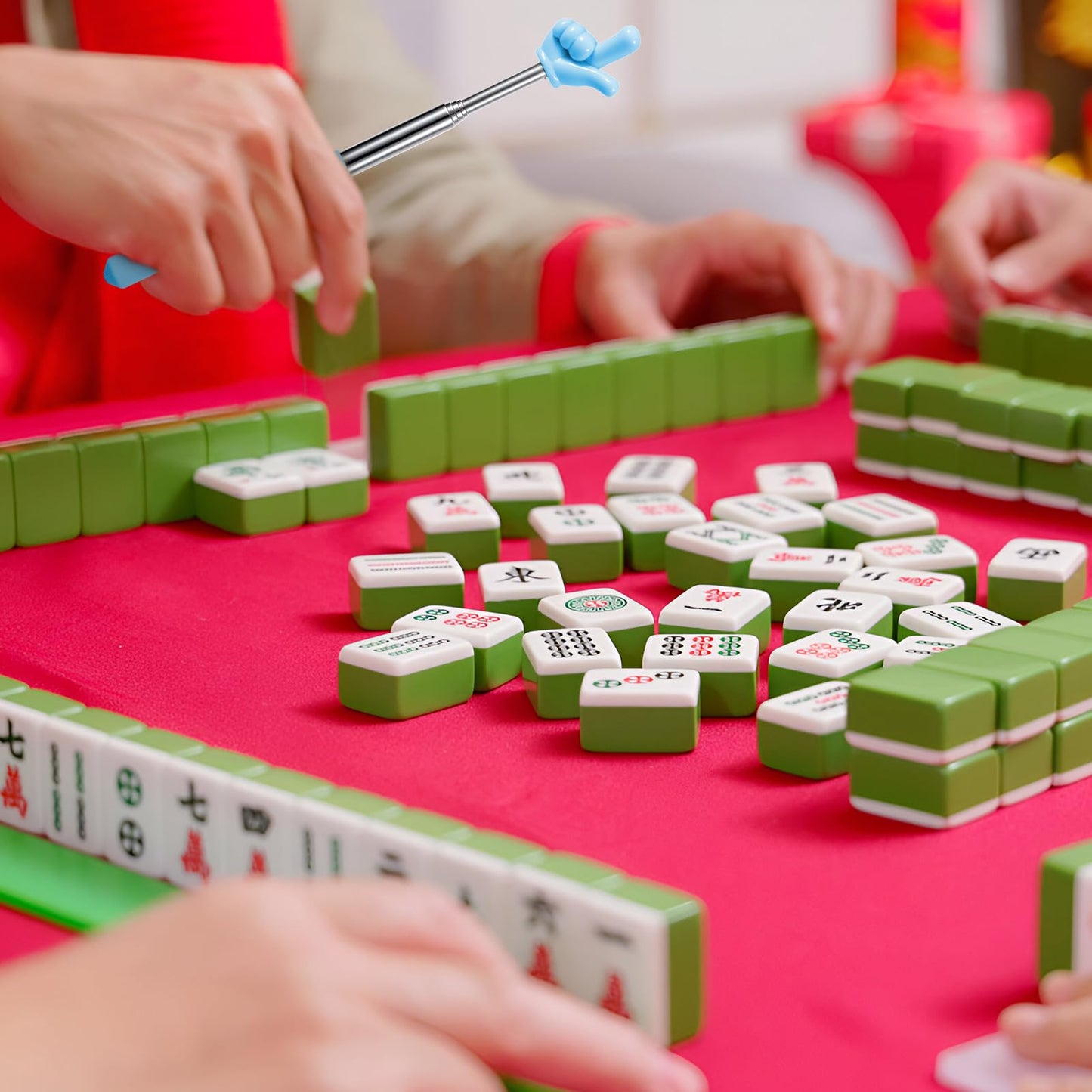 Aphumedc Mahjong Tile Takers 4 Pcs – Scalable Tile Grabbers for Mahjong, Game Nights & Travel