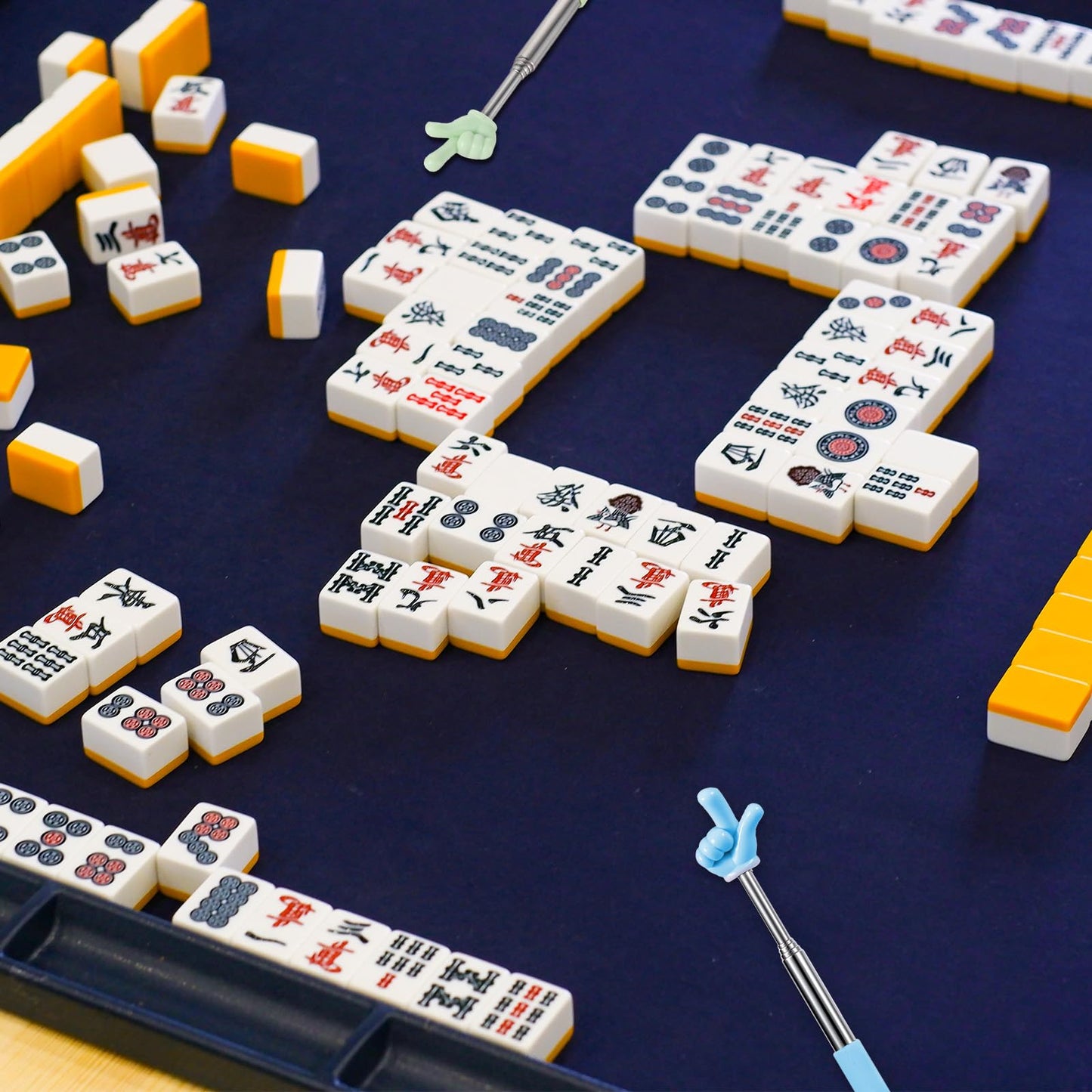 Aphumedc Mahjong Tile Takers 4 Pcs – Scalable Tile Grabbers for Mahjong, Game Nights & Travel
