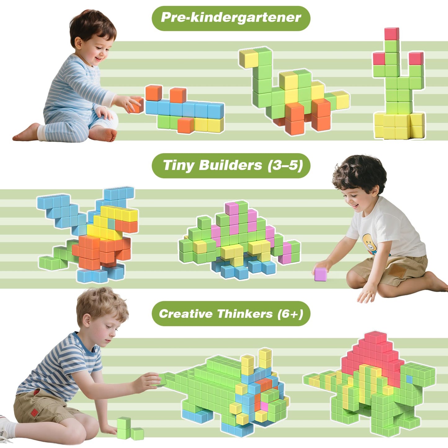 Apluses Magnetic Blocks for Toddlers – STEM Building Toy for Ages 3–6