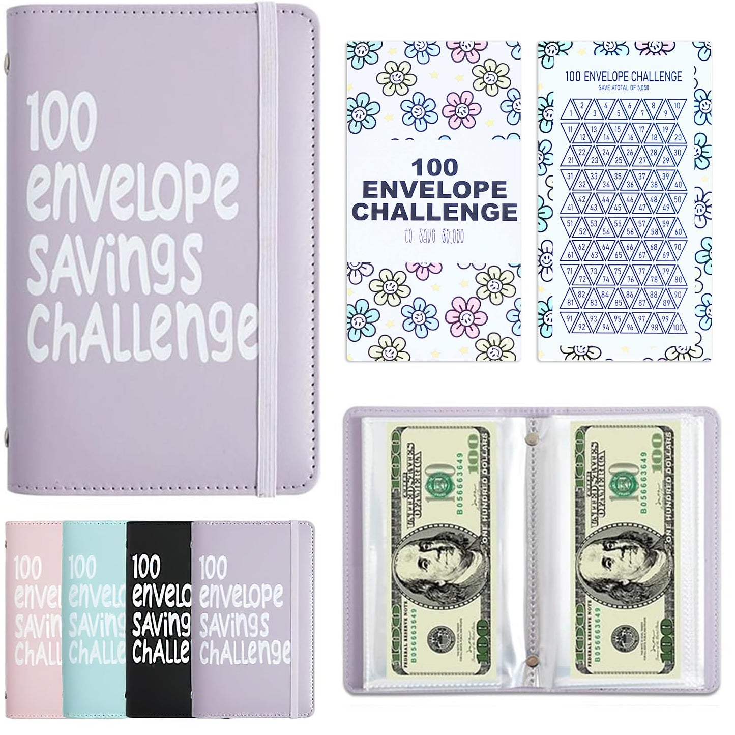 APMFHO 100 Days Money Saving Challenge Envelope Binder – Save $5,050 or $10,000