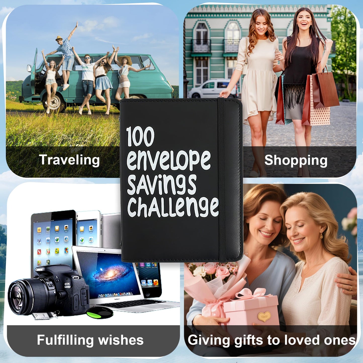 APMFHO 100 Days Money Saving Challenge Envelope Binder – Save $5,050 or $10,000