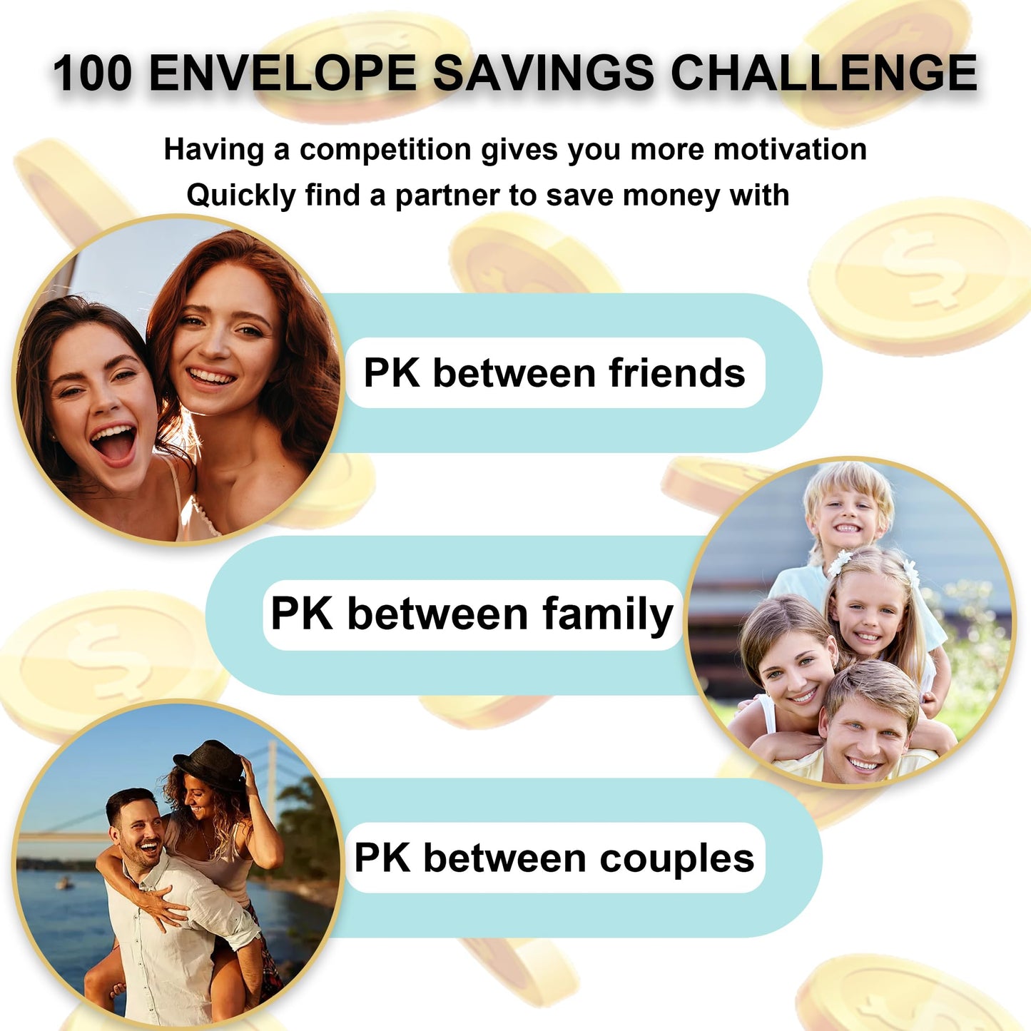 APMFHO 100 Days Money Saving Challenge Envelope Binder – Save $5,050 or $10,000
