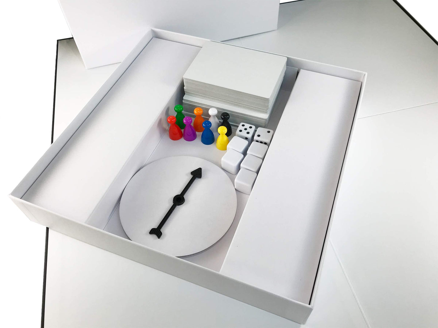 Create Your Own Board Game Set – DIY Kit with Blank Board, Cards, Dice & Spinner | Apostrophe Games