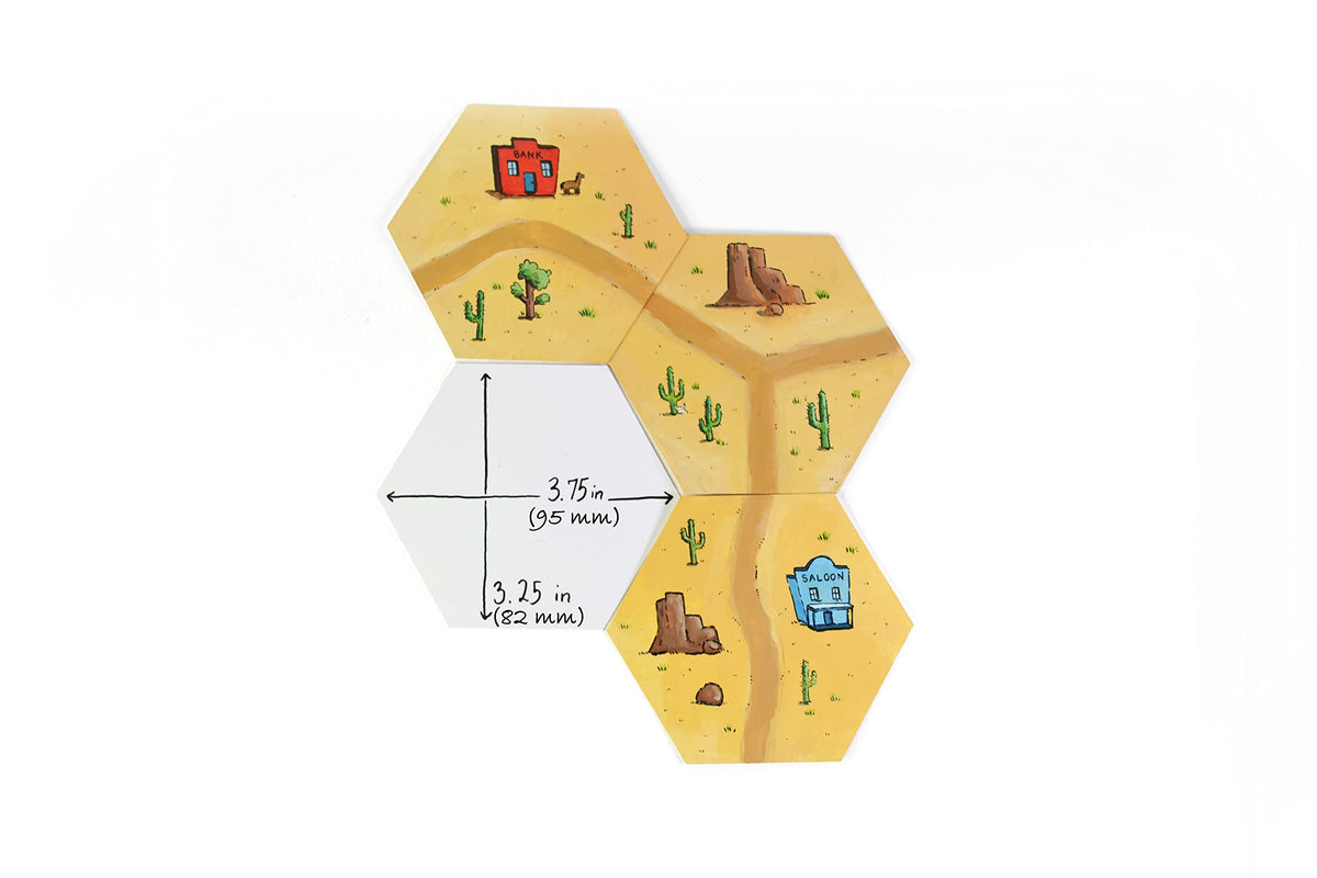 Apostrophe Games Blank Hexagon Playing Cards – 120 Blank Cards, Matte Finish (3.25in x 3.75in)