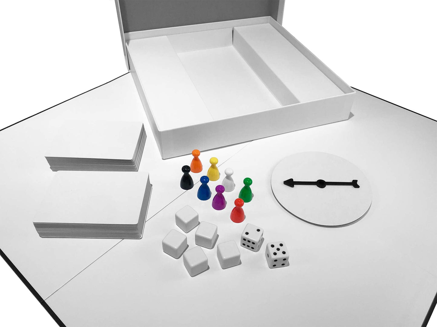 Create Your Own Board Game Set – DIY Kit with Blank Board, Cards, Dice & Spinner | Apostrophe Games