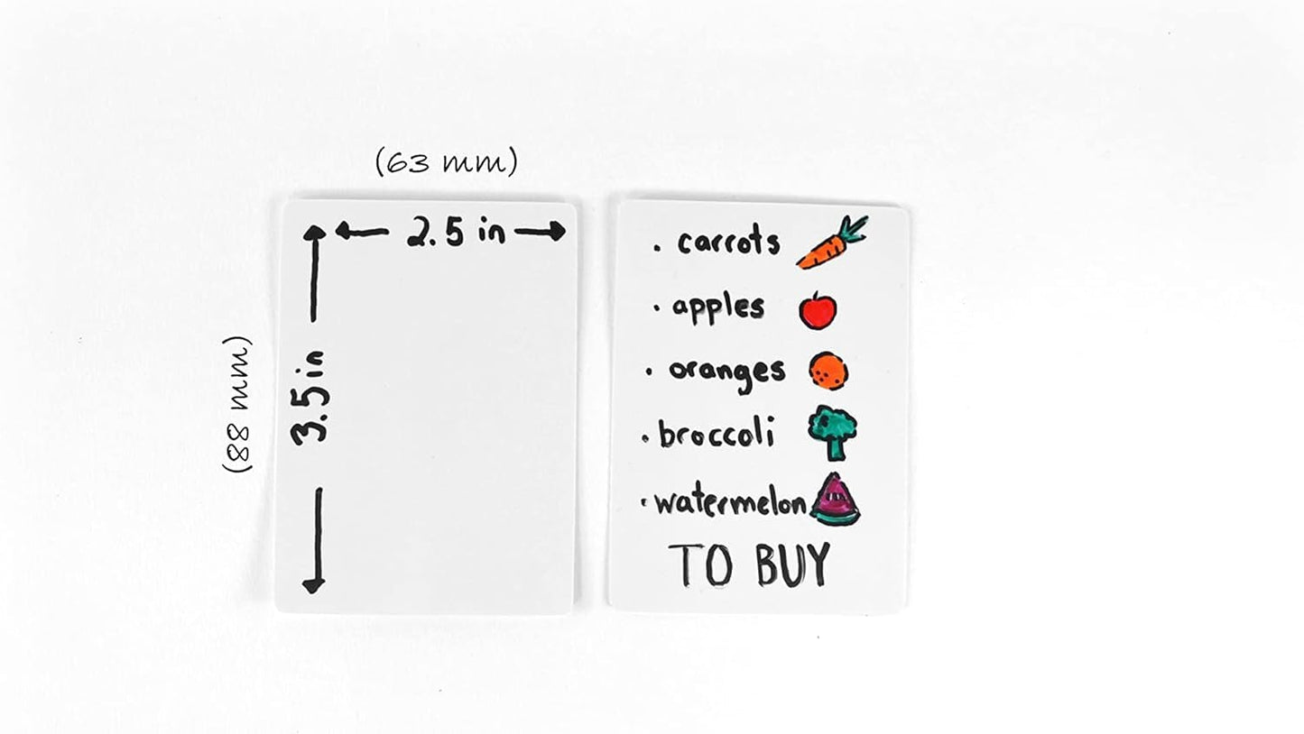 Apostrophe Games Dry Erase Blank Playing Cards with Box – Poker Size (2.5" x 3.5"), 45 Reusable Cards