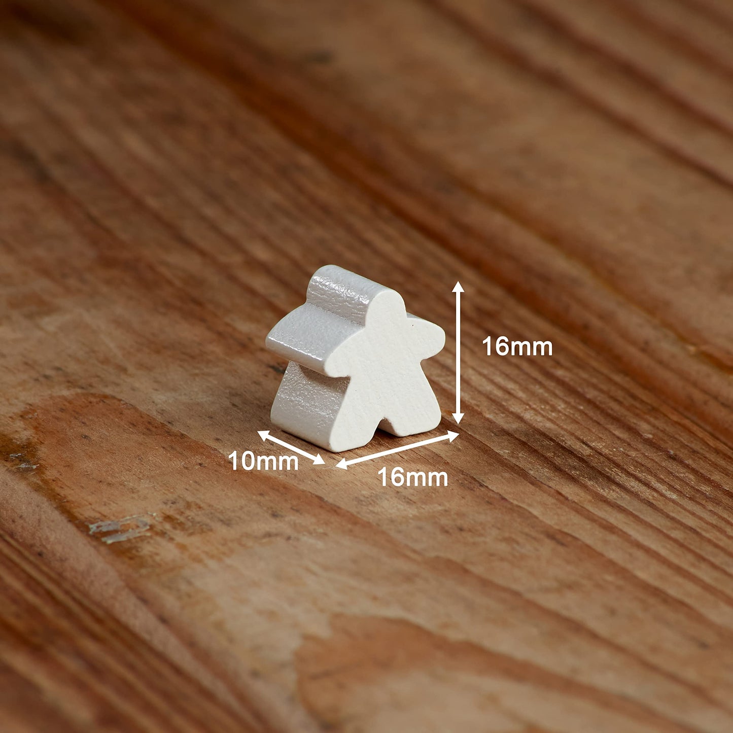 Apostrophe Games 100 Wooden Meeples - Multi-Color Board Game Tokens