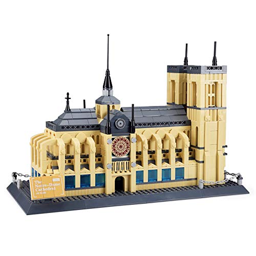 Apostrophe Games Notre-Dame Cathedral Building Block Set (1382 Pieces) – Landmark Architecture Model