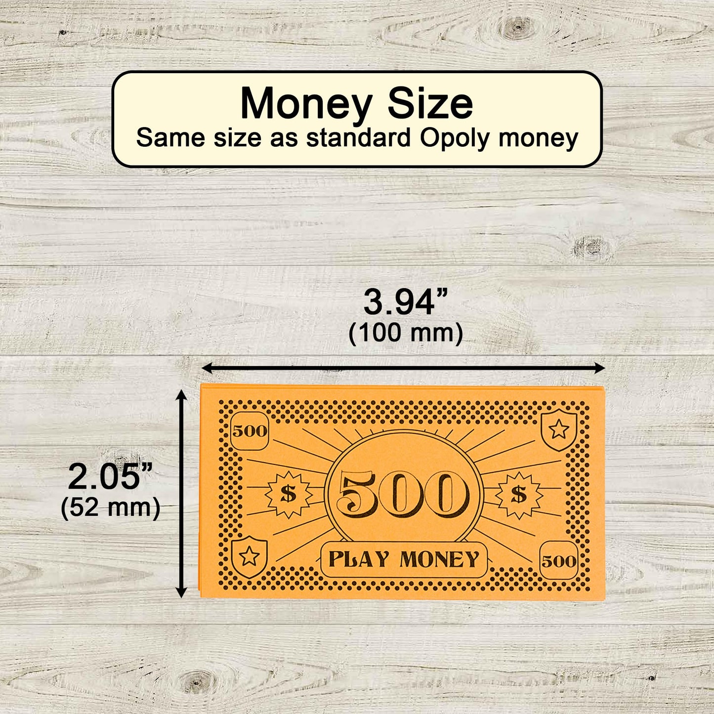 Apostrophe Games Opoly Play Money – 800 Pcs Fake Currency for Board Games (8 Denominations)