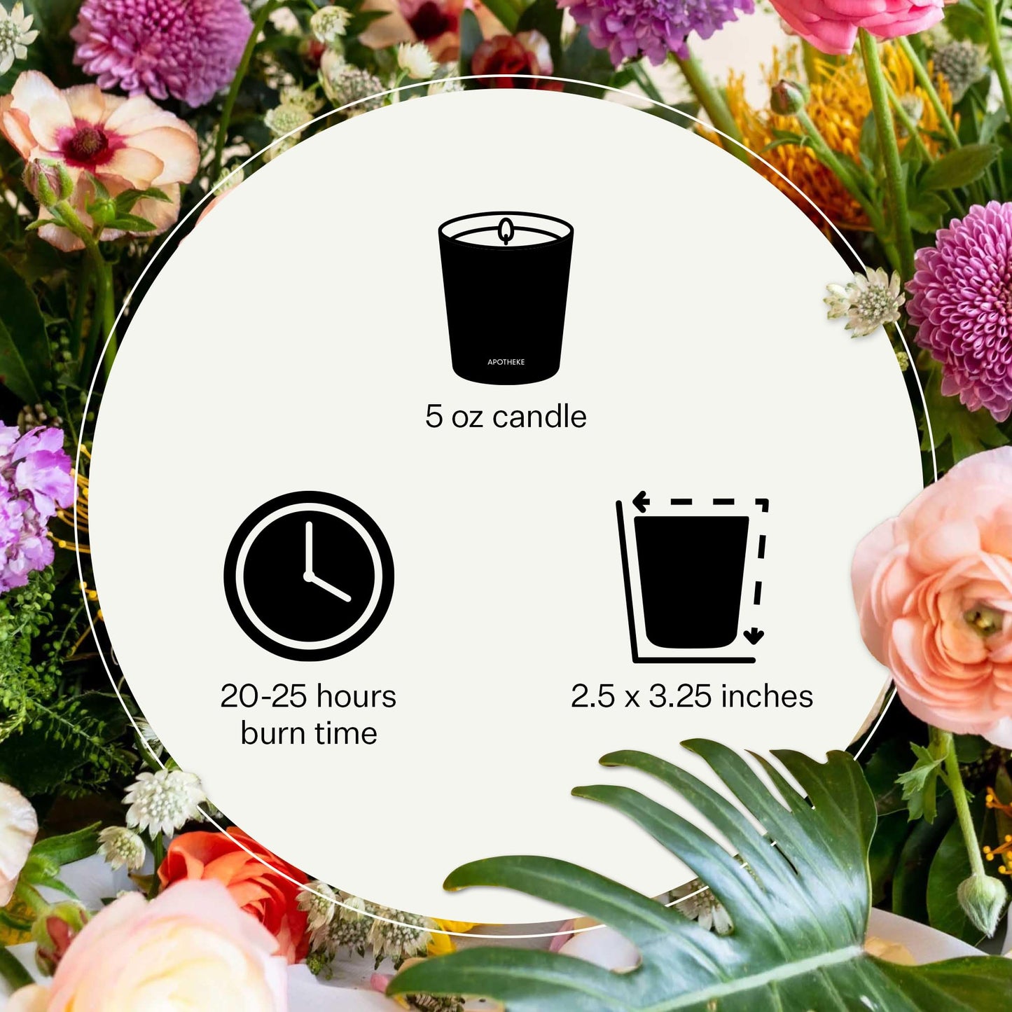 Apotheke Earl Grey Bitters Petite Candle | Luxury Soy Wax, 5 oz