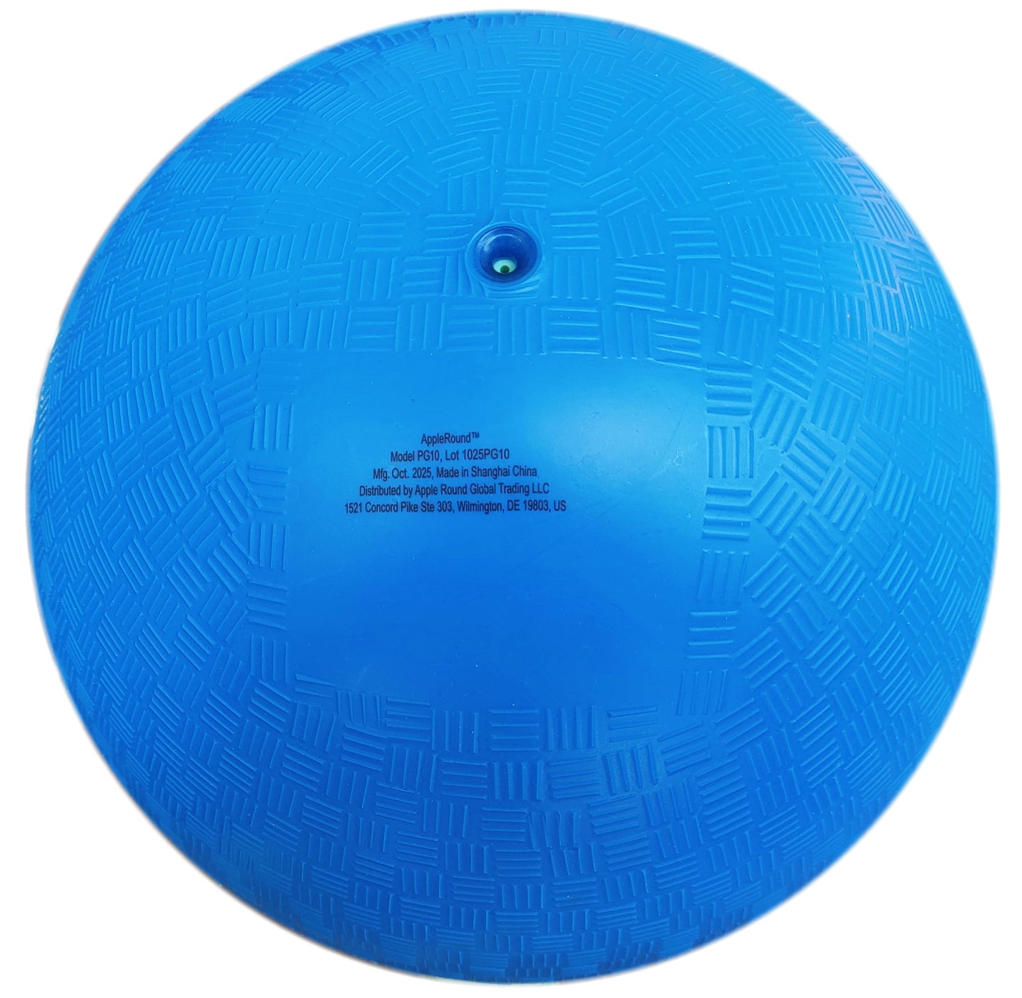 AppleRound 8.5-Inch Playground Ball with Pump – Blue, Official Dodgeball Size