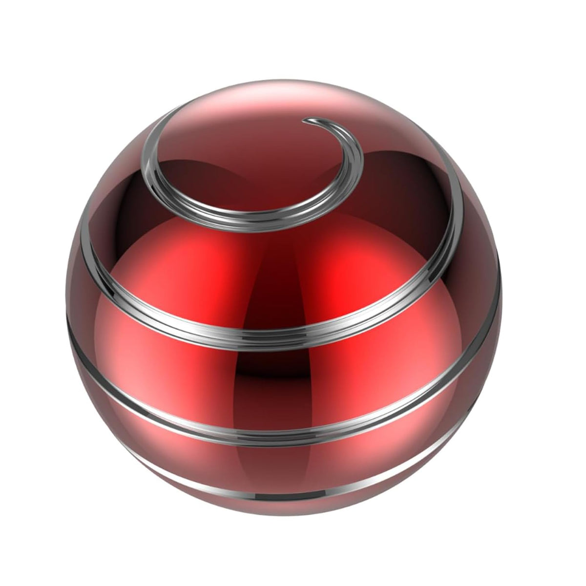 Apqdw Kinetic Desk Toys – 55mm Red A Spin Ball for Focus & Fun