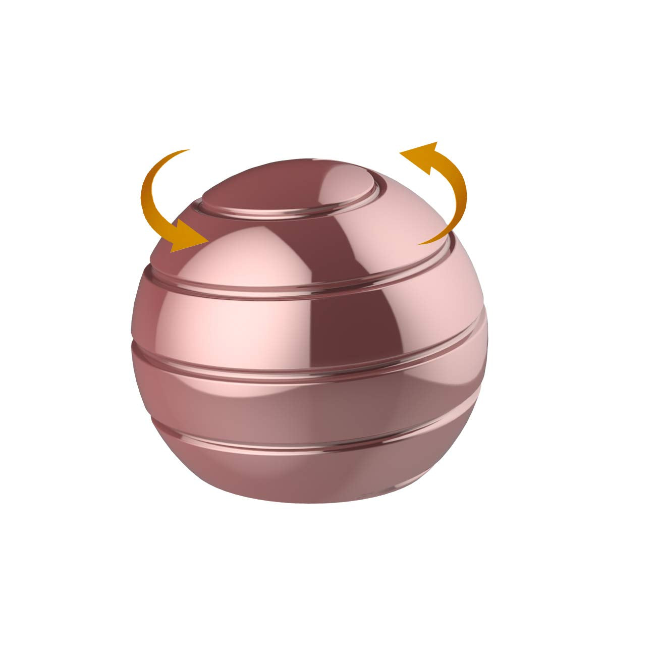 Apqdw Kinetic Desk Toys – 39mm Rose Gold Fidget Ball for Adults