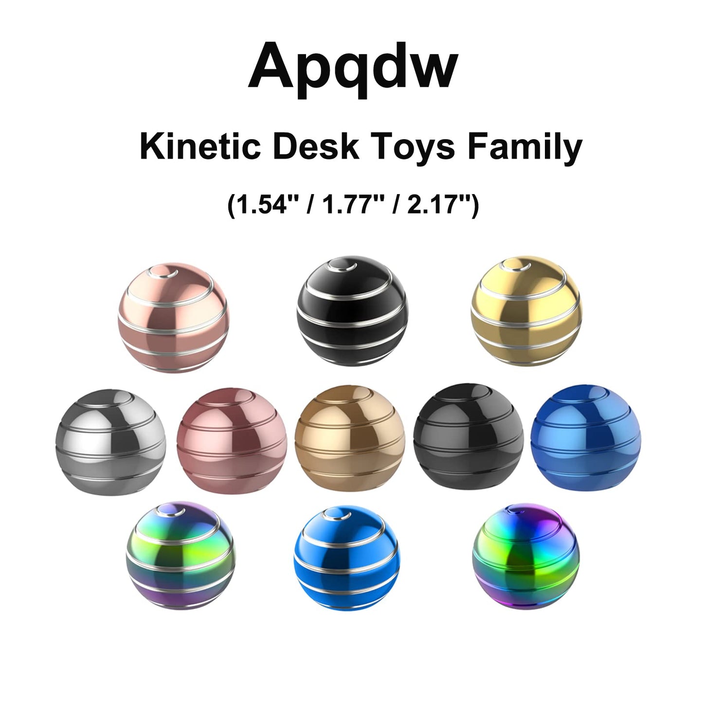Apqdw Kinetic Desk Toys 2.17'' – Portable Fidget Ball for Focus and Relaxation