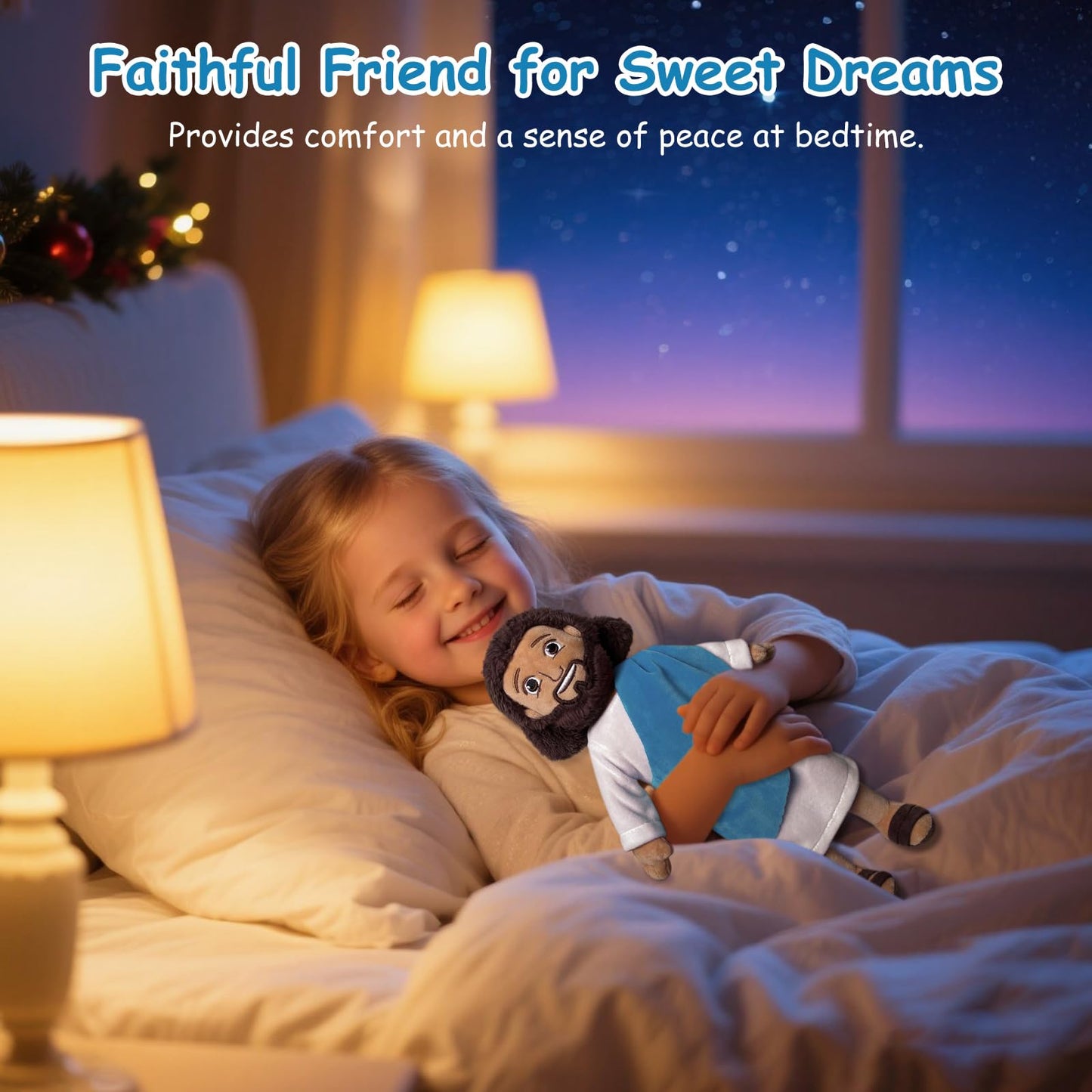 Apragaz 13-Inch Jesus Plush Doll – Soft Christian Toy for Kids | Faith-Based Gift
