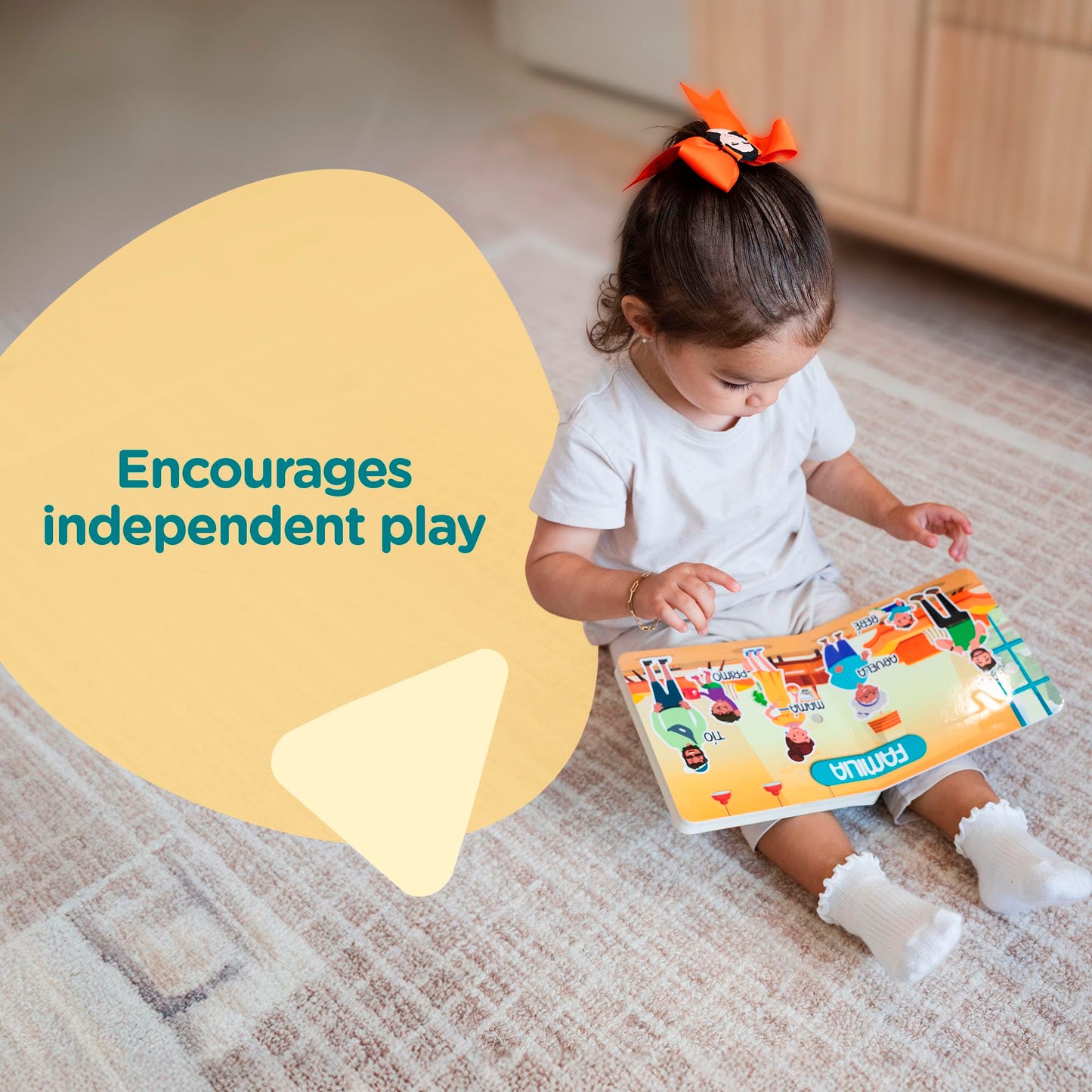 Aprende Peque Dance and Play Musical Sound Book with Isa — 6 Spanish Songs for Toddlers