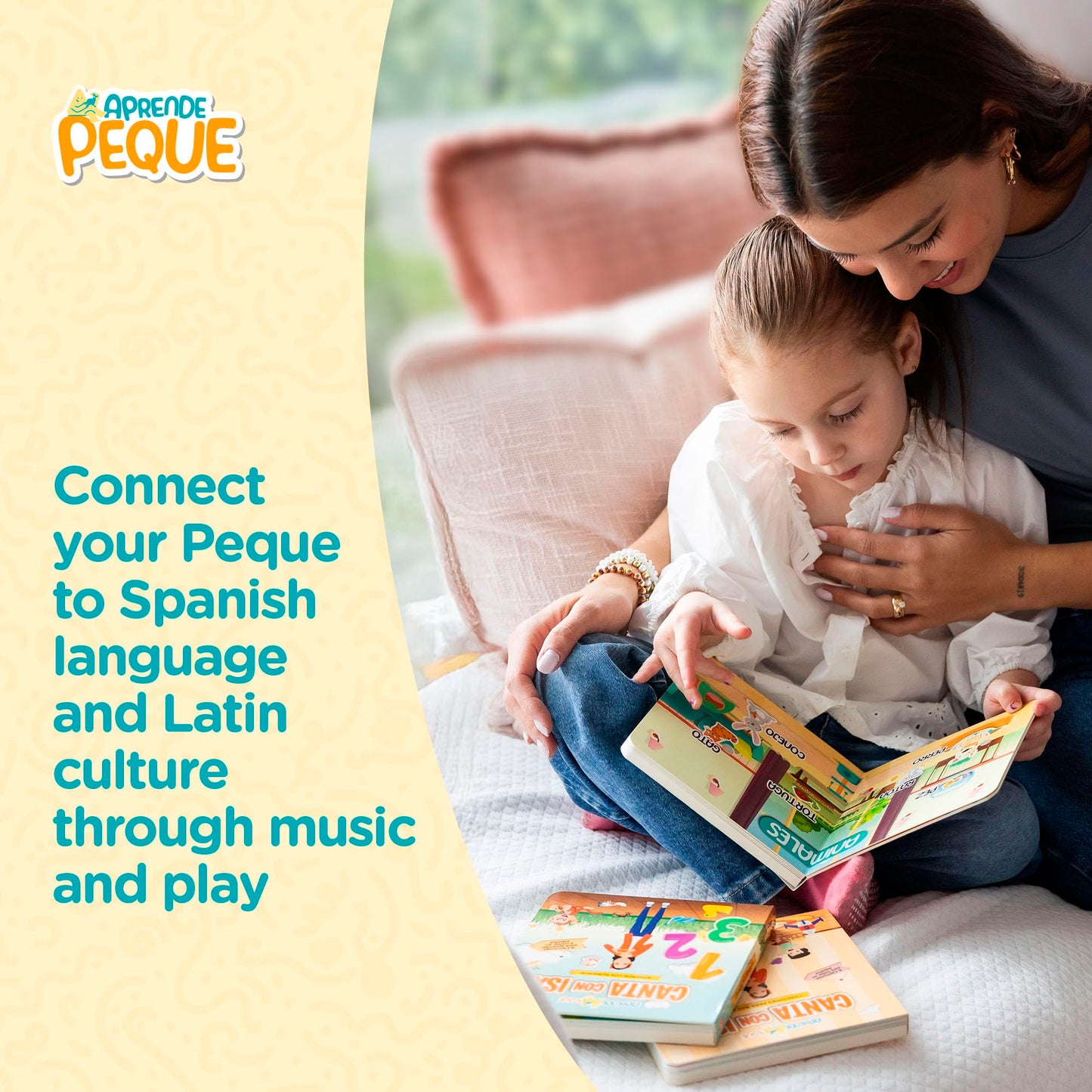 Aprende Peque Dance and Play Musical Sound Book with Isa — 6 Spanish Songs for Toddlers