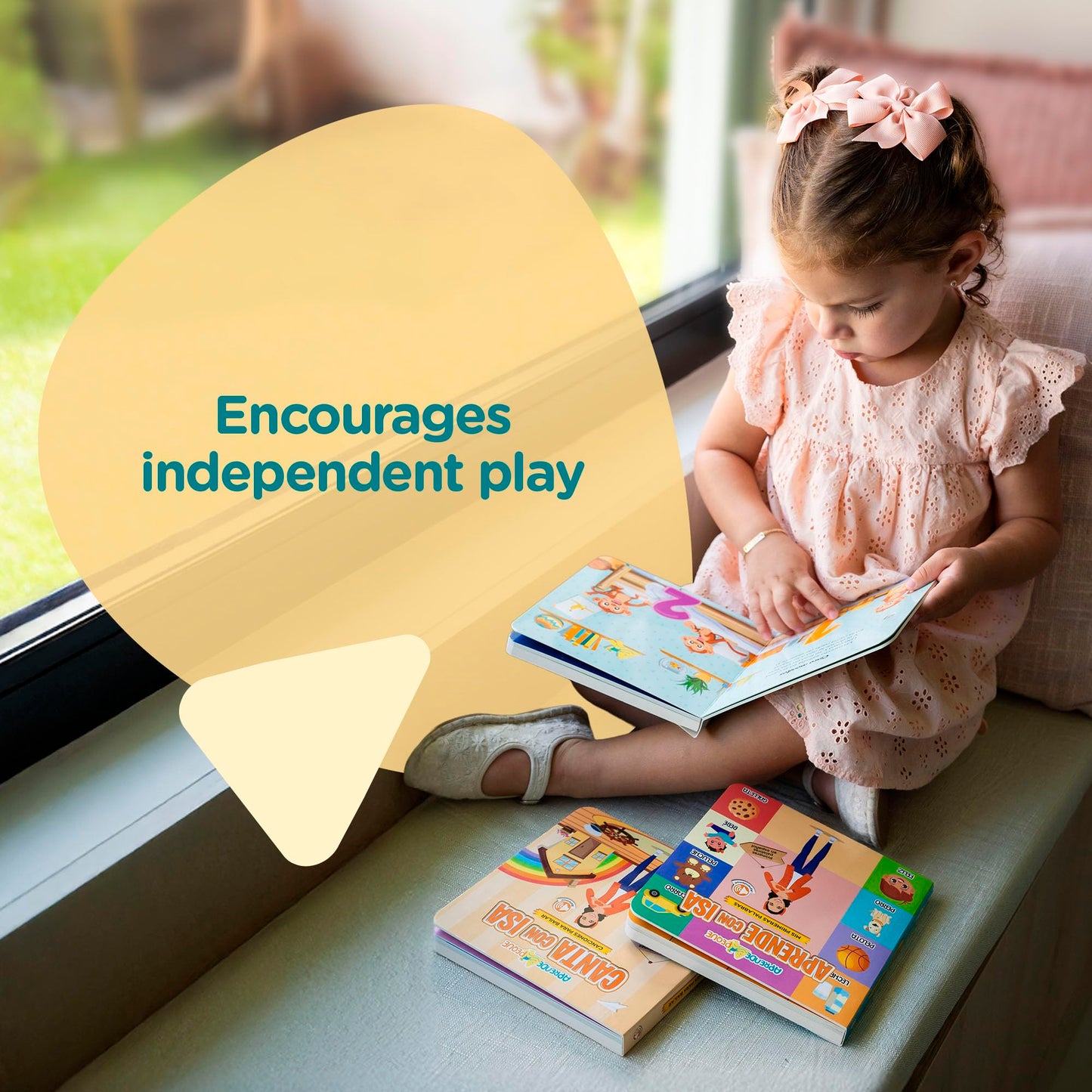 Aprende Peque Interactive Learning Book for Toddlers 1–4 | Isa: My First Words | Spanish Sound Book for Kids | Early Language Development
