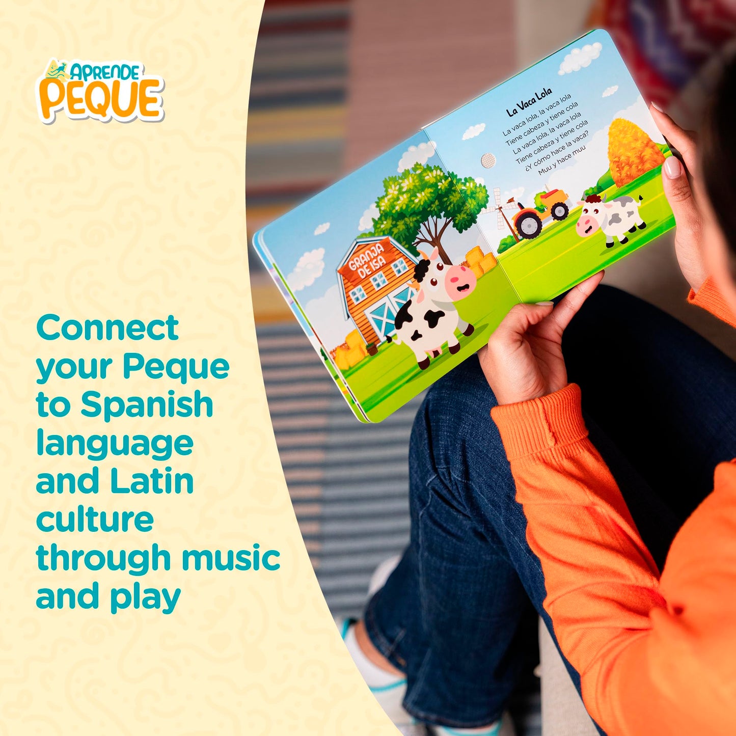 Aprende Peque Musical Sound Book for Toddlers 1–4 | Sing with Isa: My Favorite Songs | Interactive Spanish Music Book for Kids | 6 Songs