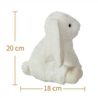 Apricot Lamb Cream Bunny Plush — 8-Inch Soft Bunny Rabbit Stuffed Toy with Fluffy Ears