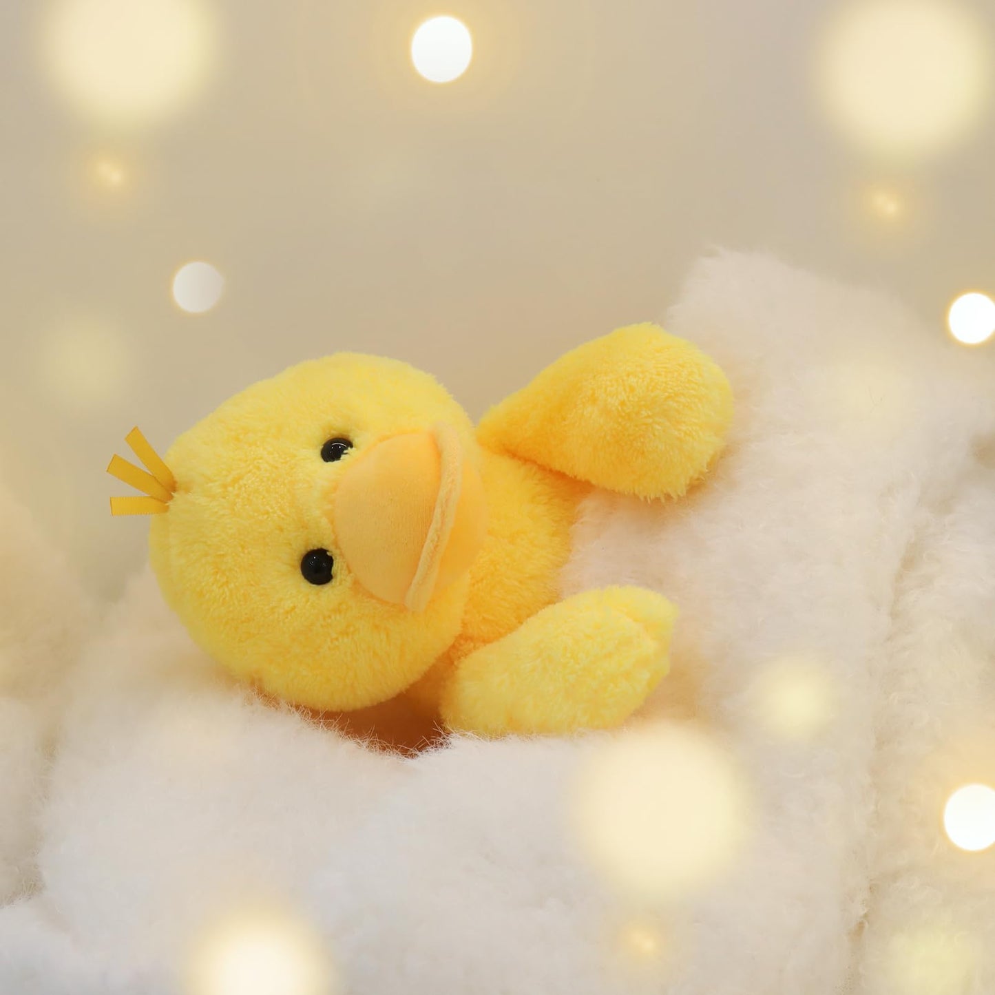 Apricot Lamb Duck Plush – Soft Yellow Stuffed Duck Toy for Kids & Babies