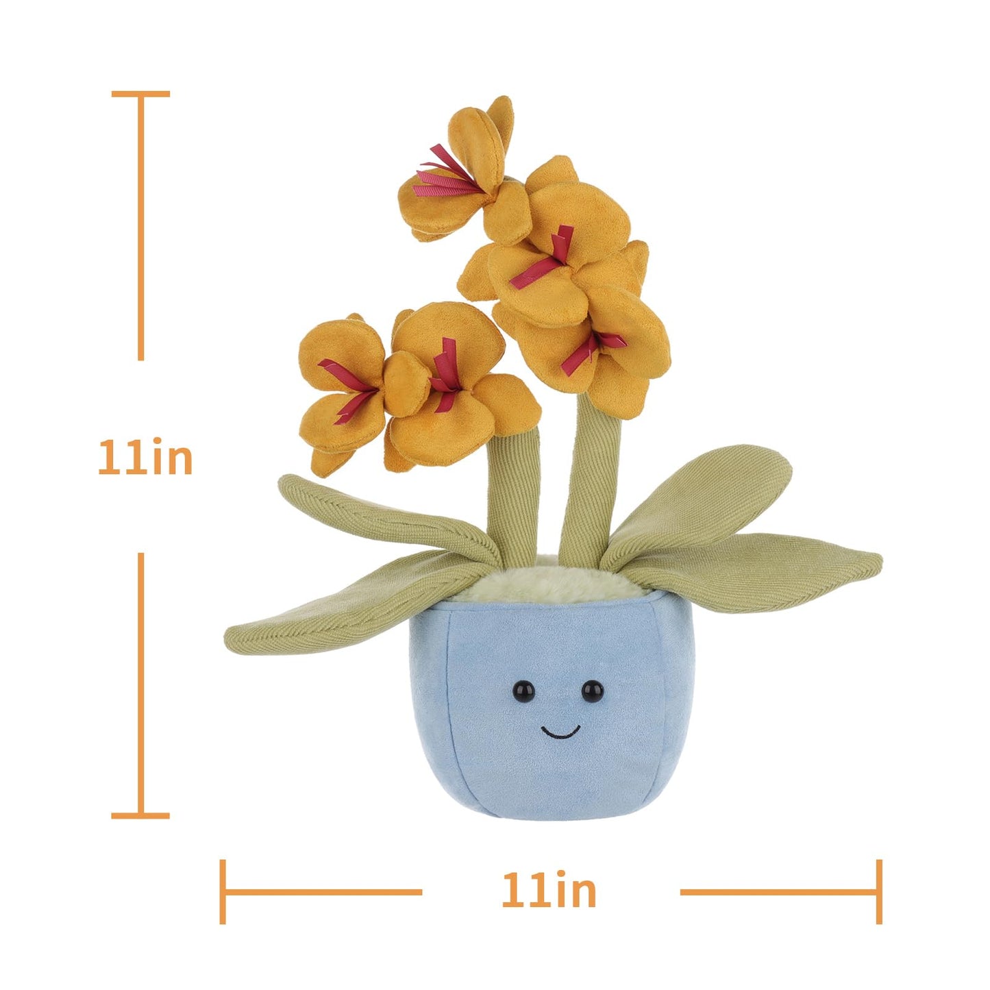 Apricot Lamb Potted Butterfly Orchid Plush - Soft Kids Toy & Baby Gift
