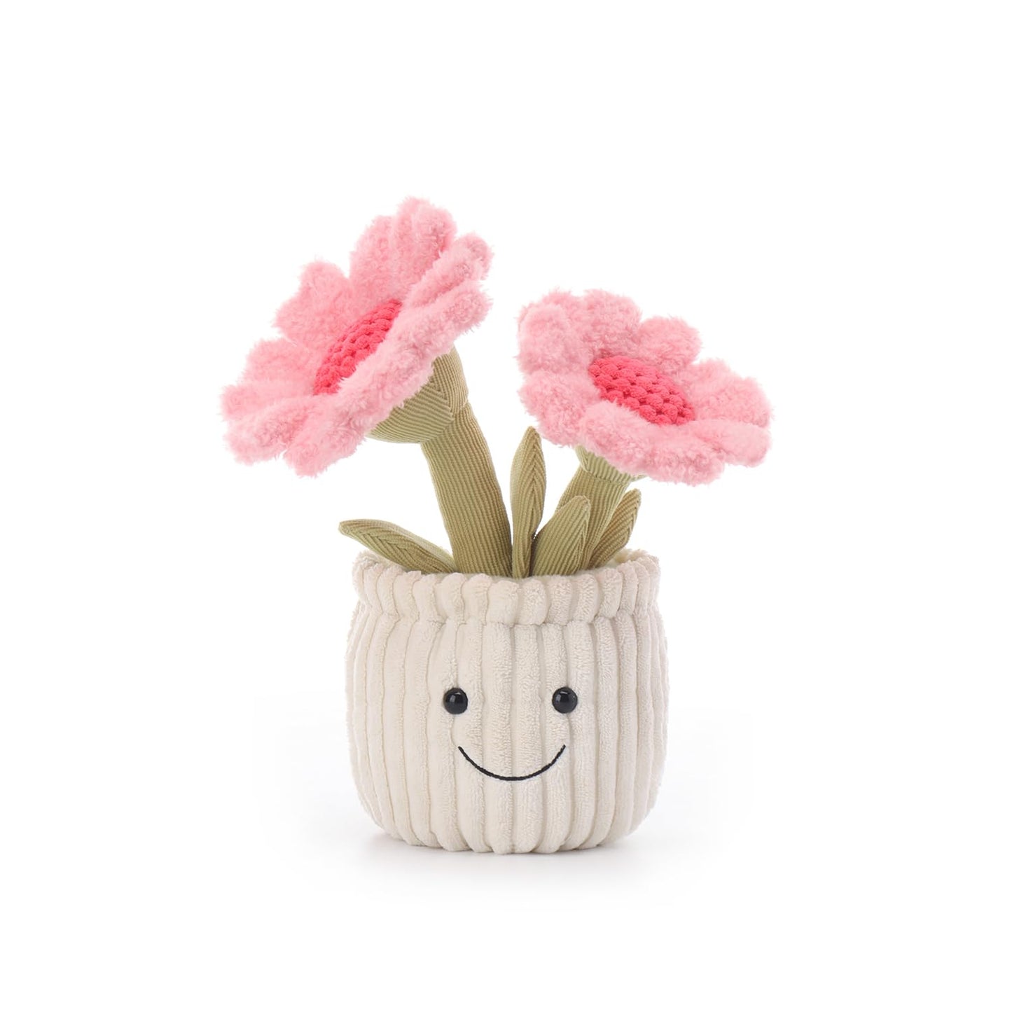 Apricot Lamb Soft Sunflower Plant Plush Toy – 9-Inch Pink Flower Stuffed Toy for Kids
