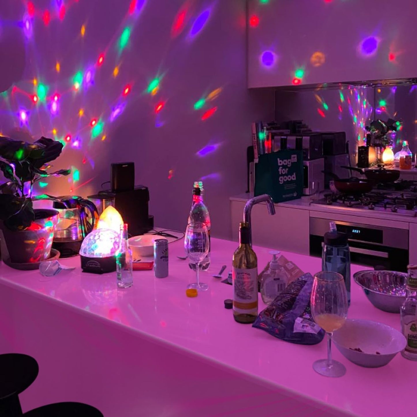 APUXXJUPA 4-Piece Glow-in-the-Dark Neon Tablecloth Set – 51x86 in