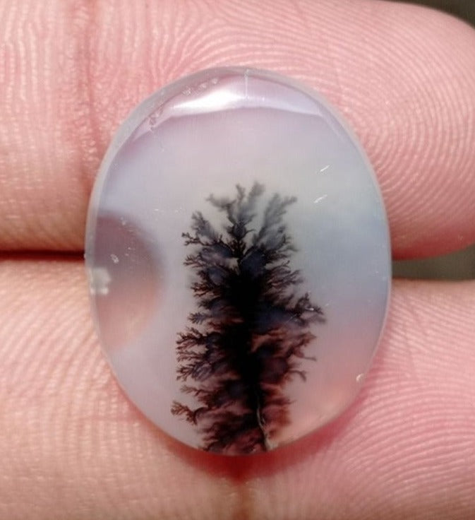 18.7ct Natural Dendritic Agate - Shajri Aqeeq -23x18x5mm