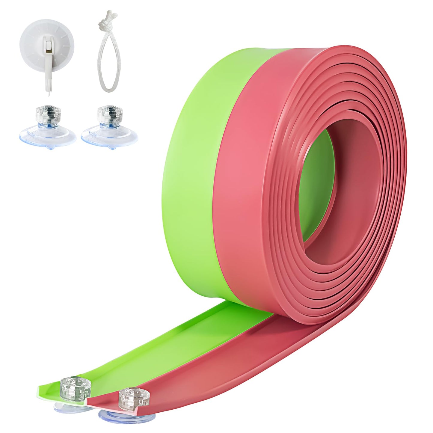 AQFR Flex Tracks 15 Ft Starter Set – Flexible Race Track for Kids (Green & Pink)