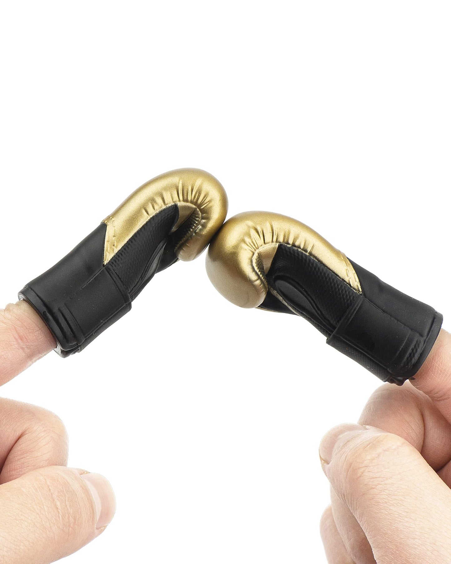 AQKILO Gold Mini Boxing Glove Finger Puppets – 2 Pcs, Fun White Elephant Gift
