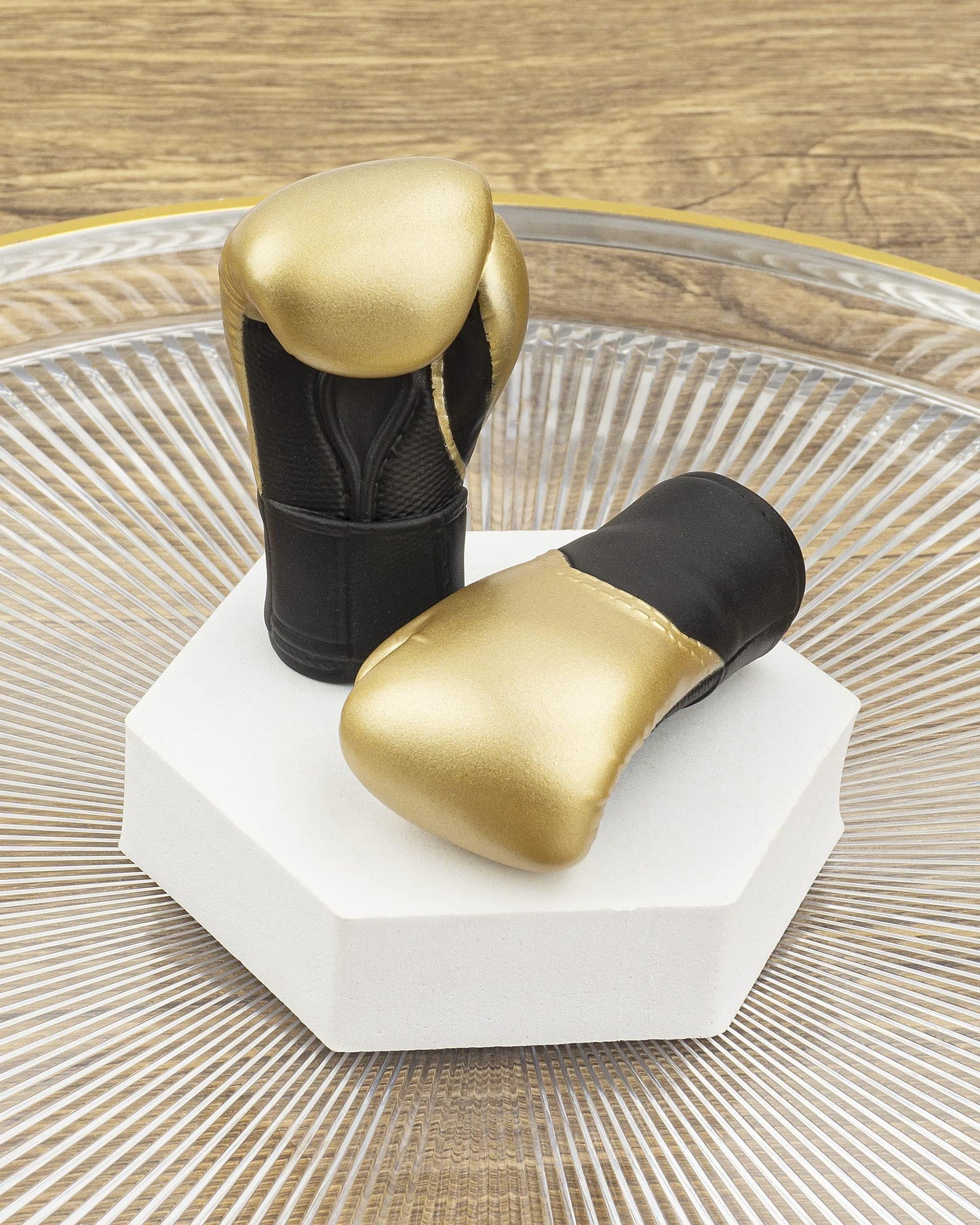 AQKILO Gold Mini Boxing Glove Finger Puppets – 2 Pcs, Fun White Elephant Gift