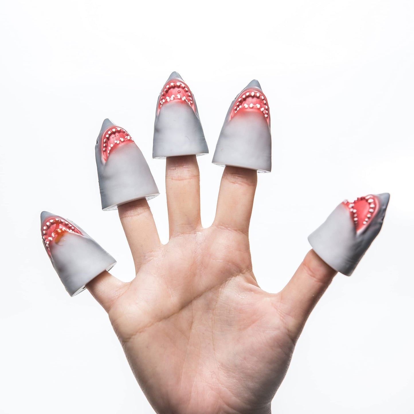 AQKILO Shark Finger Puppet Set – Ocean Animal Puppets, 5-Pack