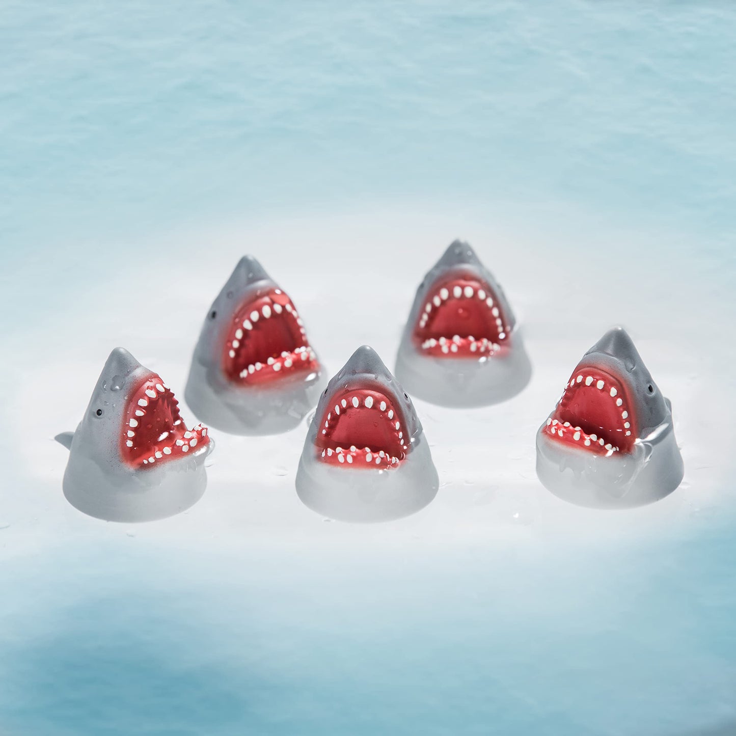 AQKILO Shark Finger Puppet Set – Ocean Animal Puppets, 5-Pack