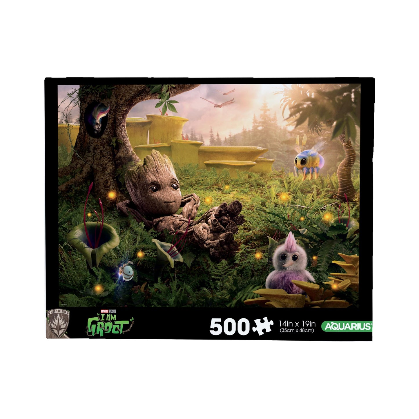 AQUARIUS Baby Groot 500-Piece Puzzle - Glare-Free, Precision-Cut, 14x19 in - Officially Licensed